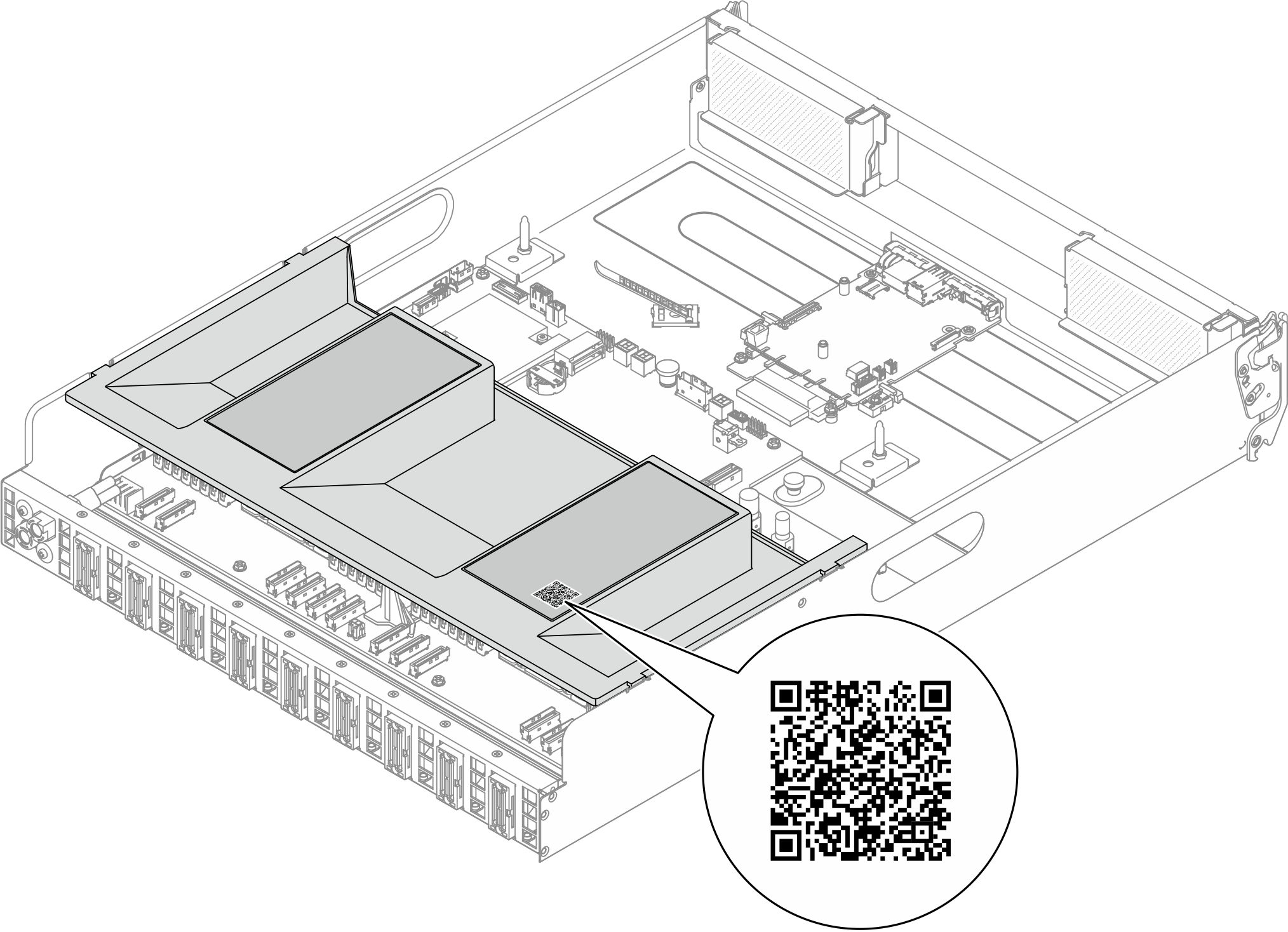 Service Label and QR code