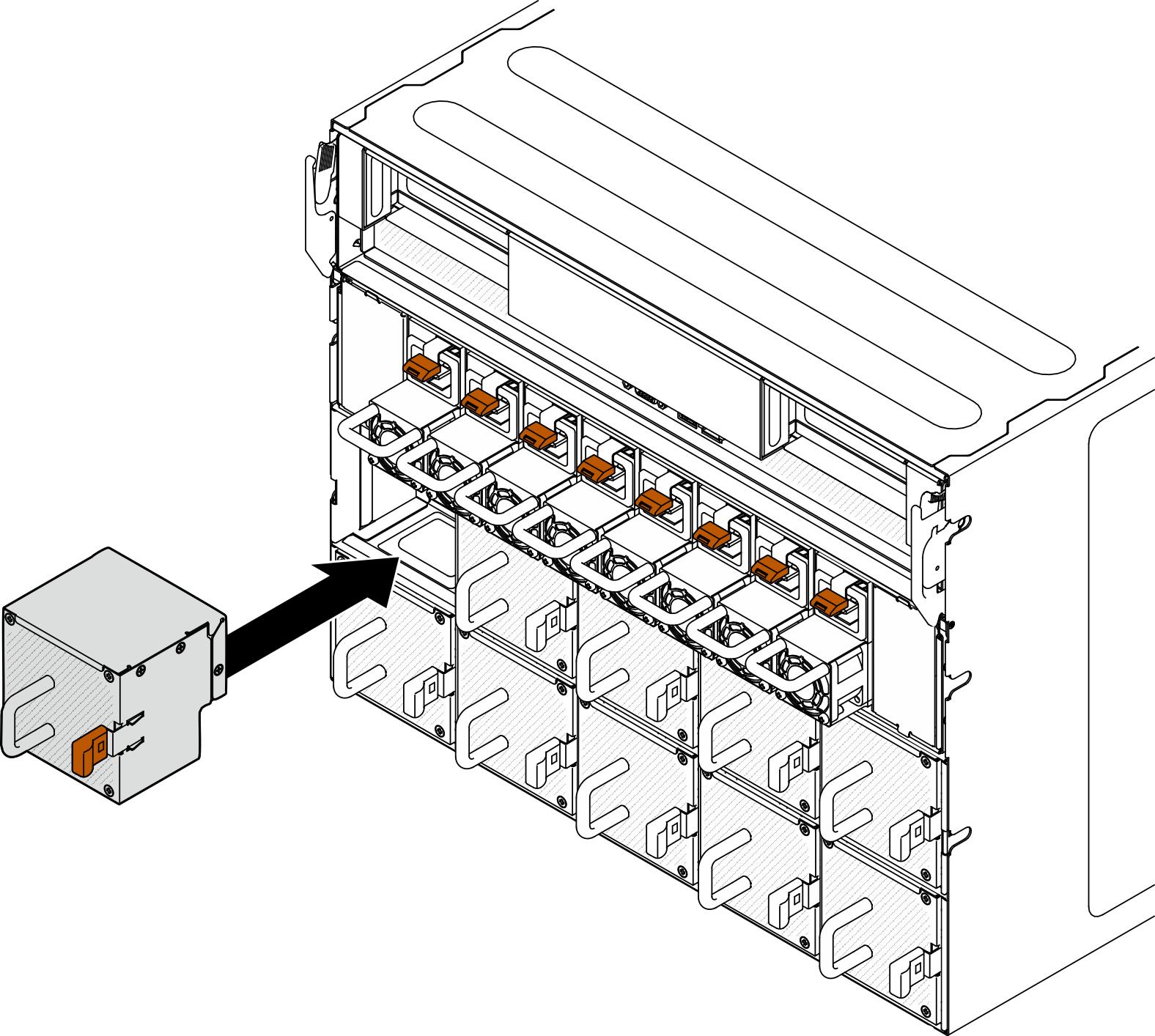 Rear primary fan installation