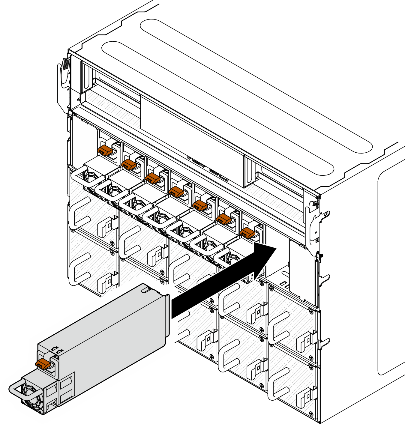 Power supply unit installation