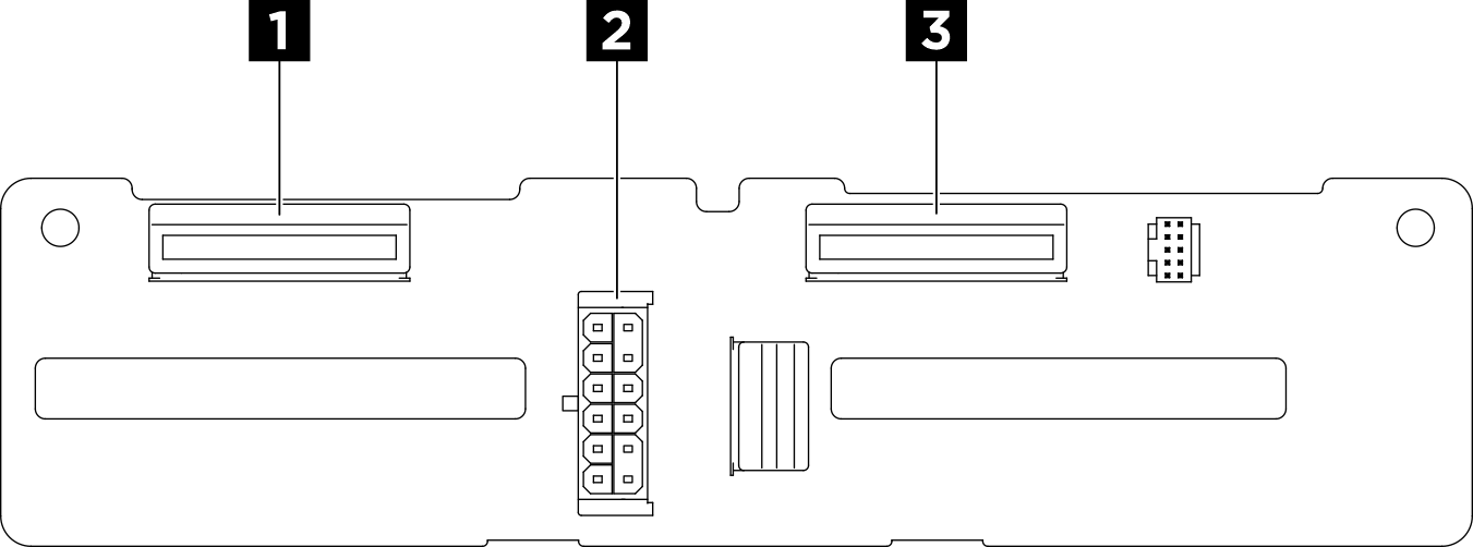 4x 2.5-inch NVMe backplane connectors