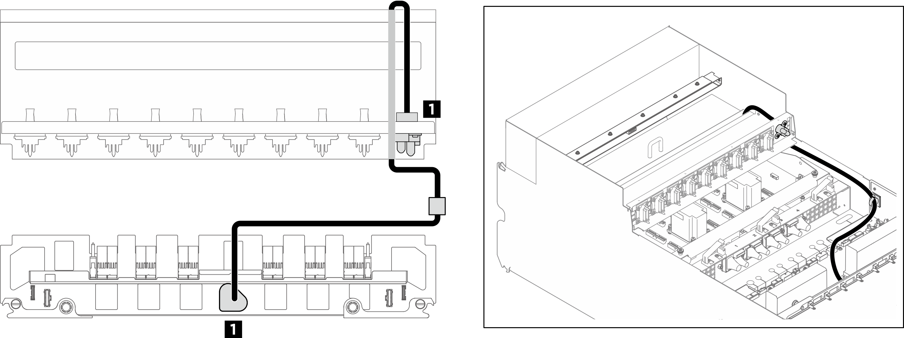 Power cable routing