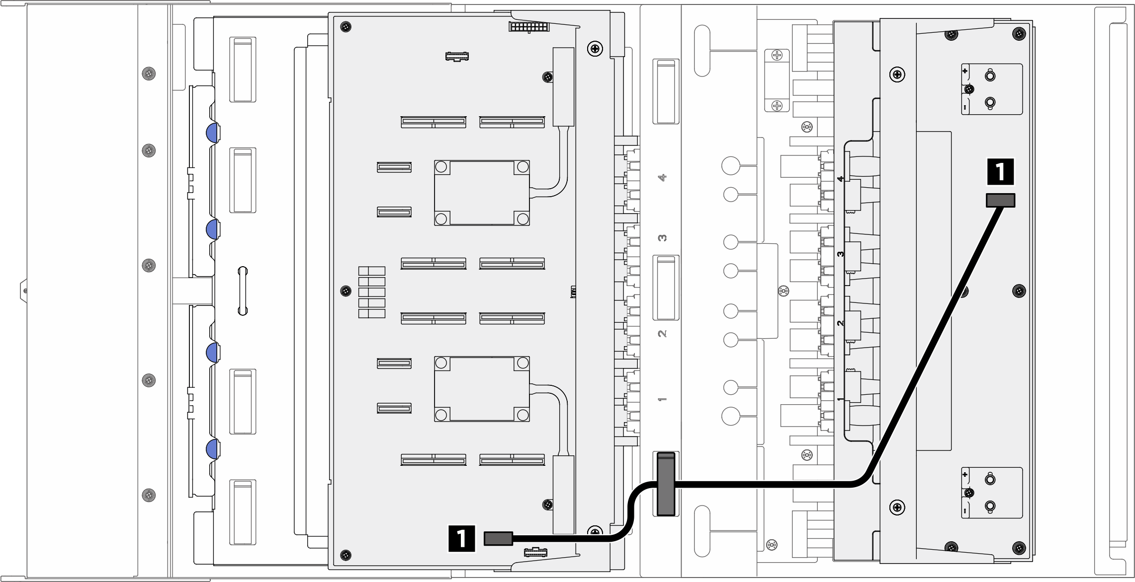 Sideband cable routing