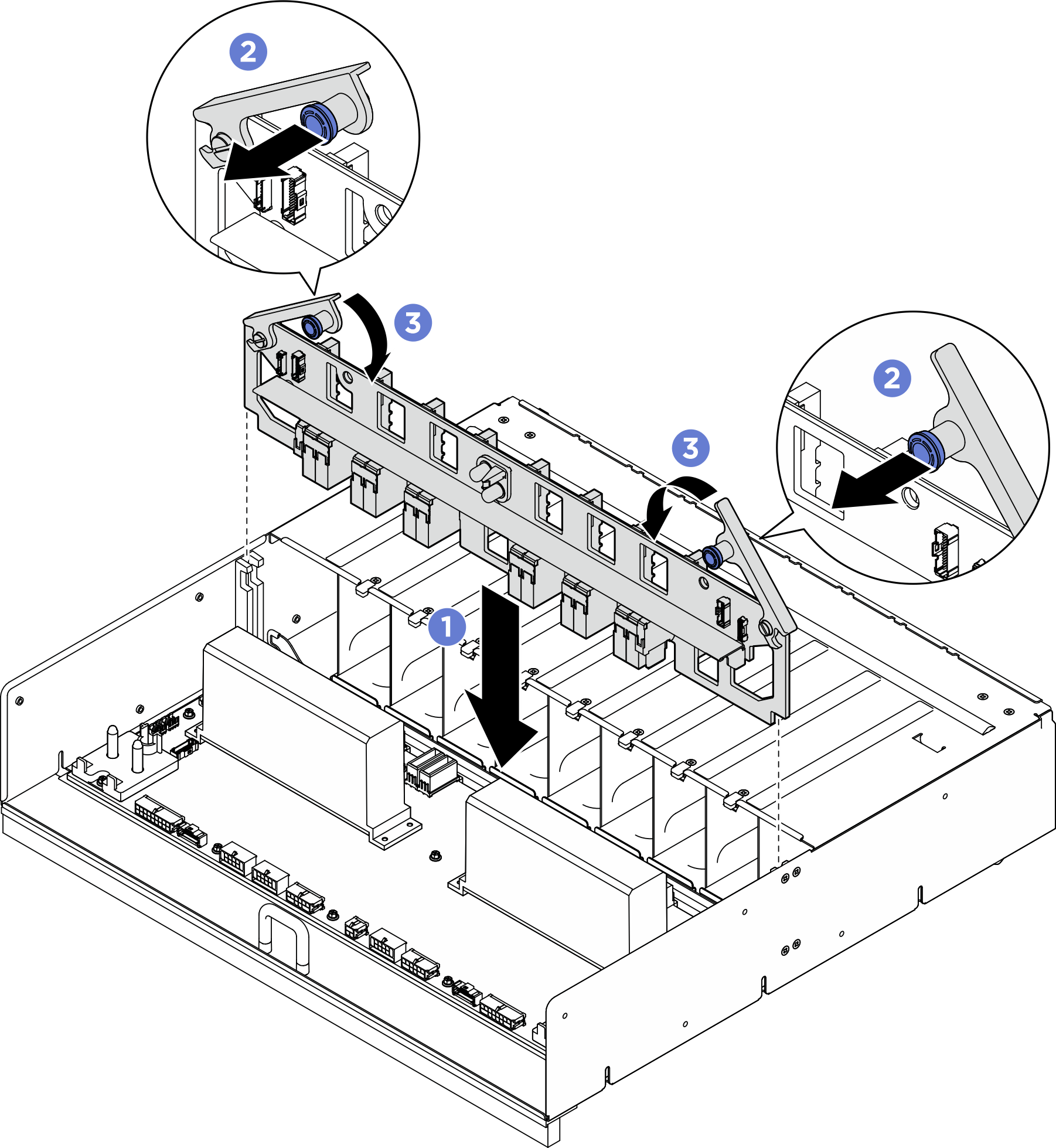PSU-Interposer installation