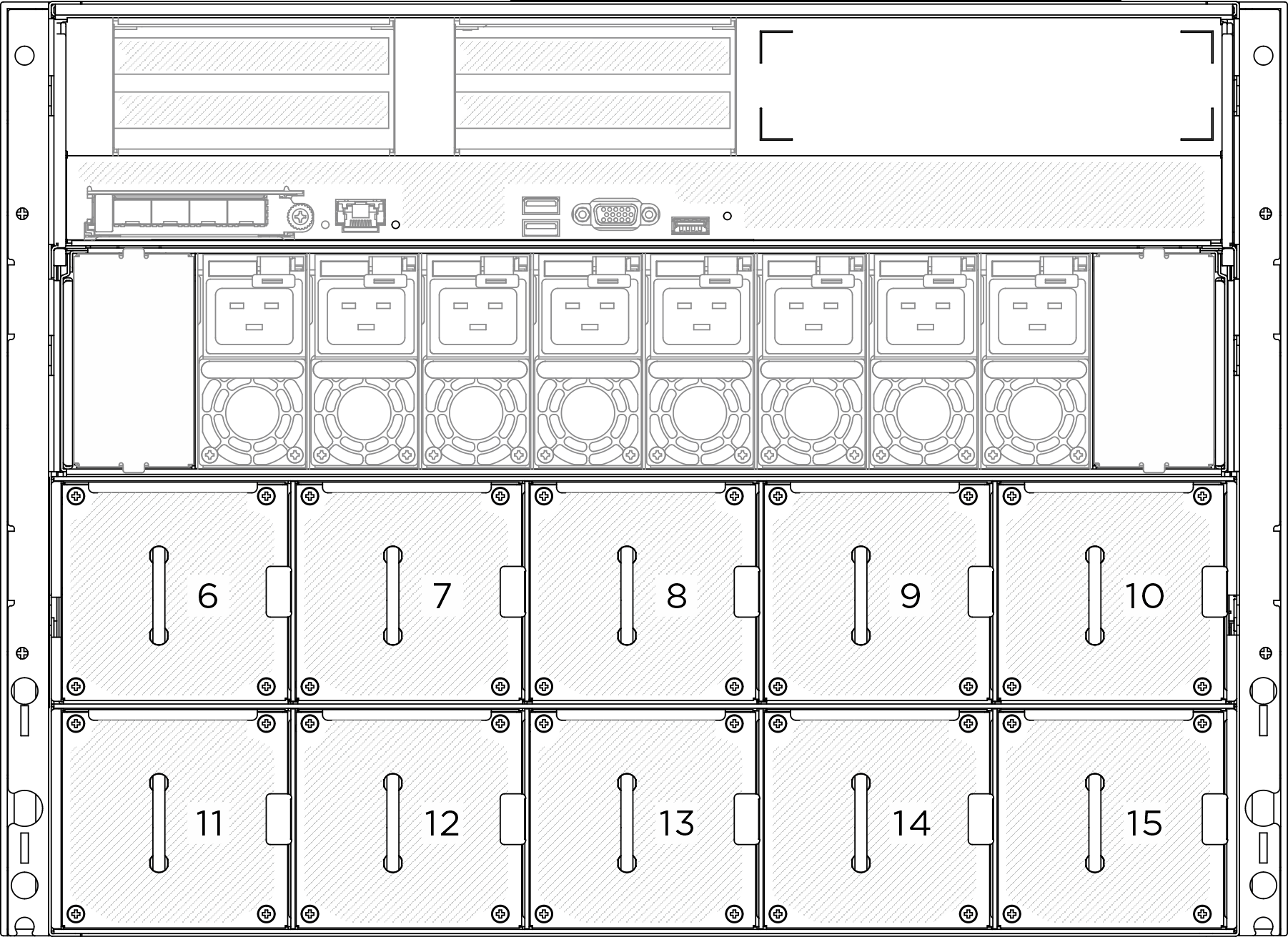 Rear fan numbering