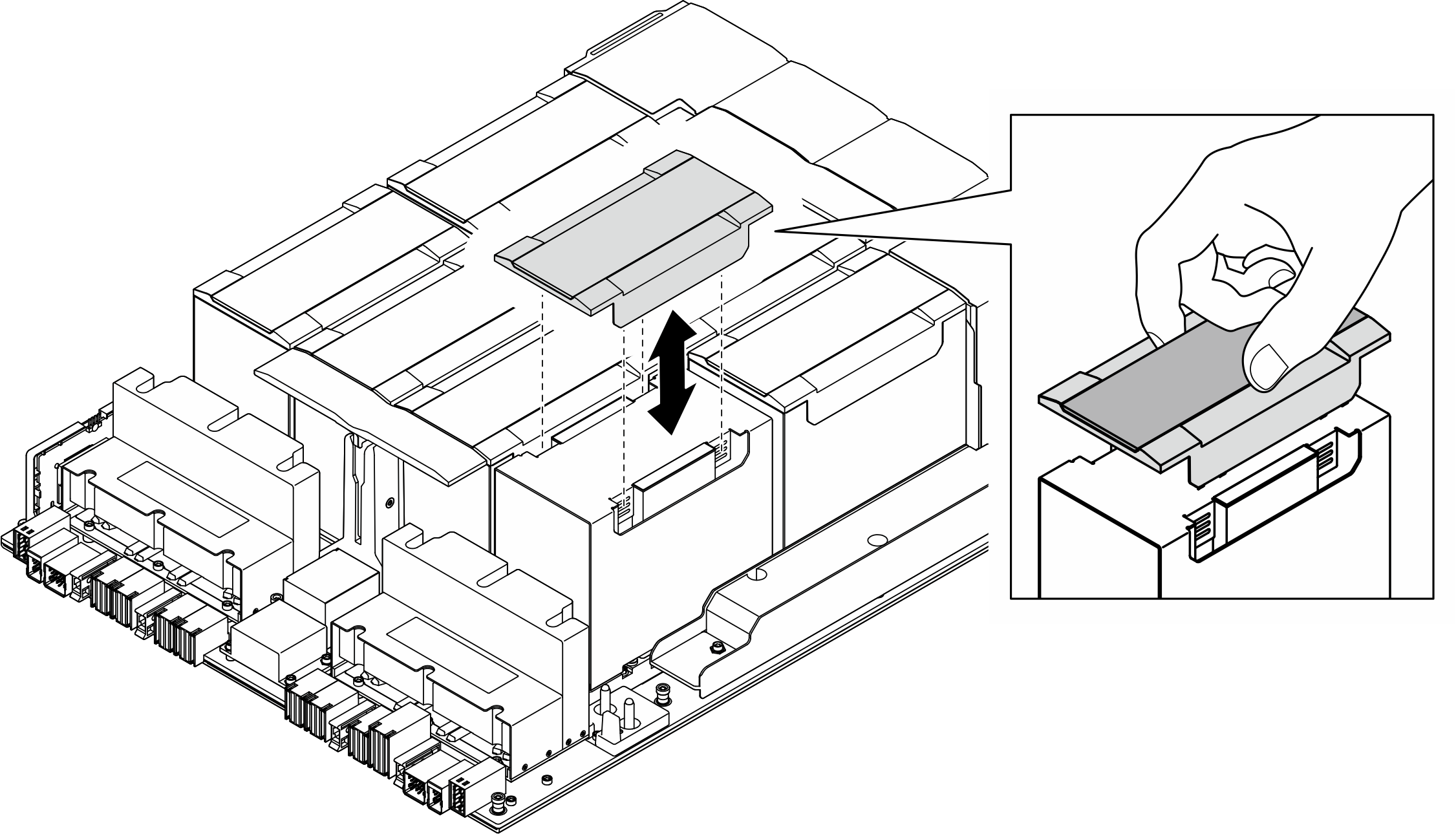 Plastic cover removal