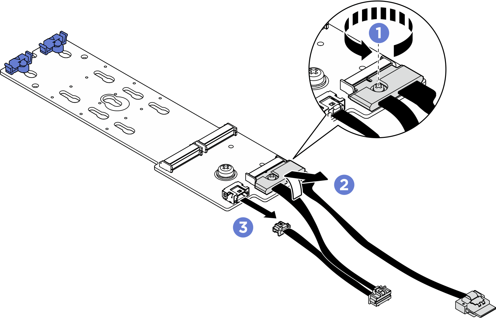 RAID M.2 backplane cable disconnection
