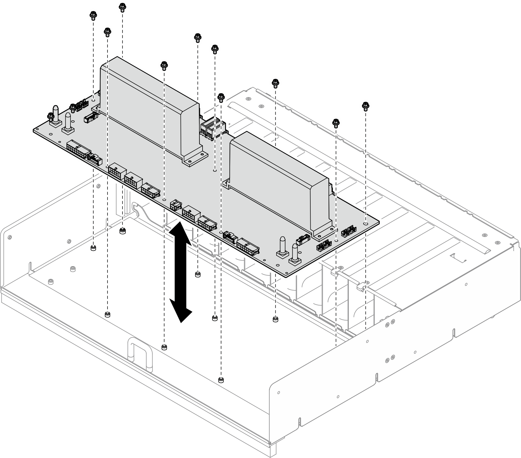 Power distribution board installation