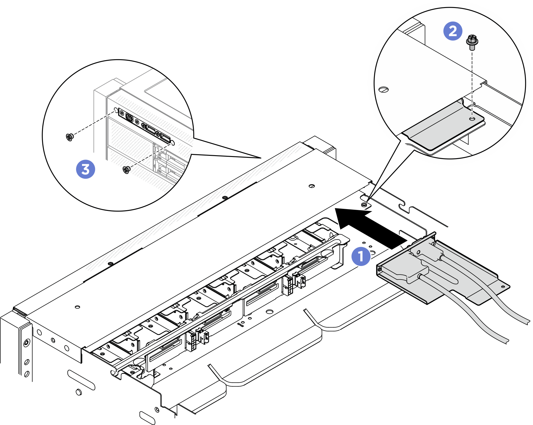 Front I/O module installation