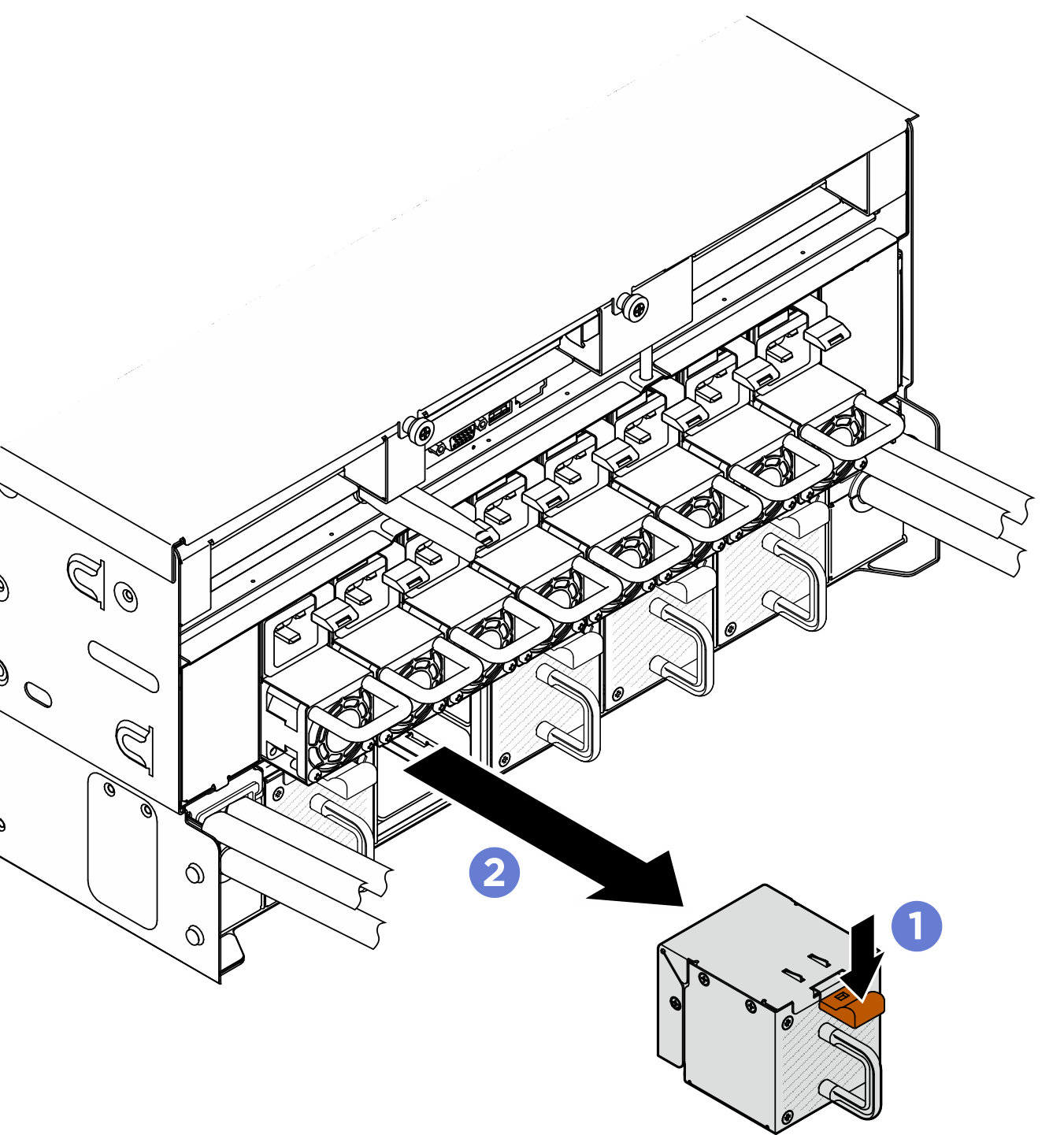 Rear fan removal