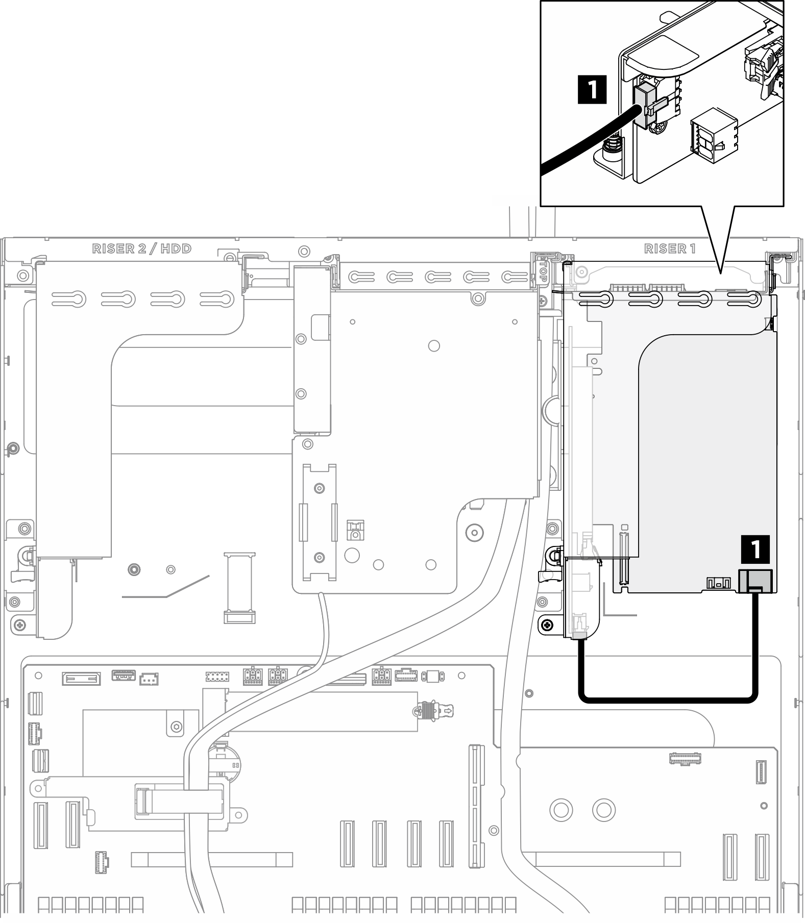 DPU power cable routing