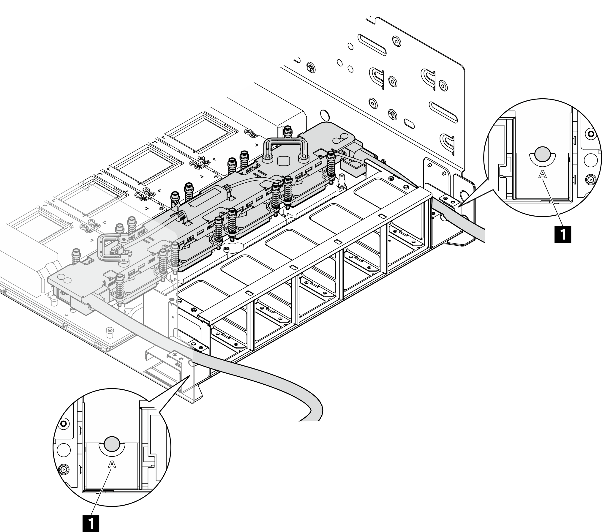 Placing the hoses