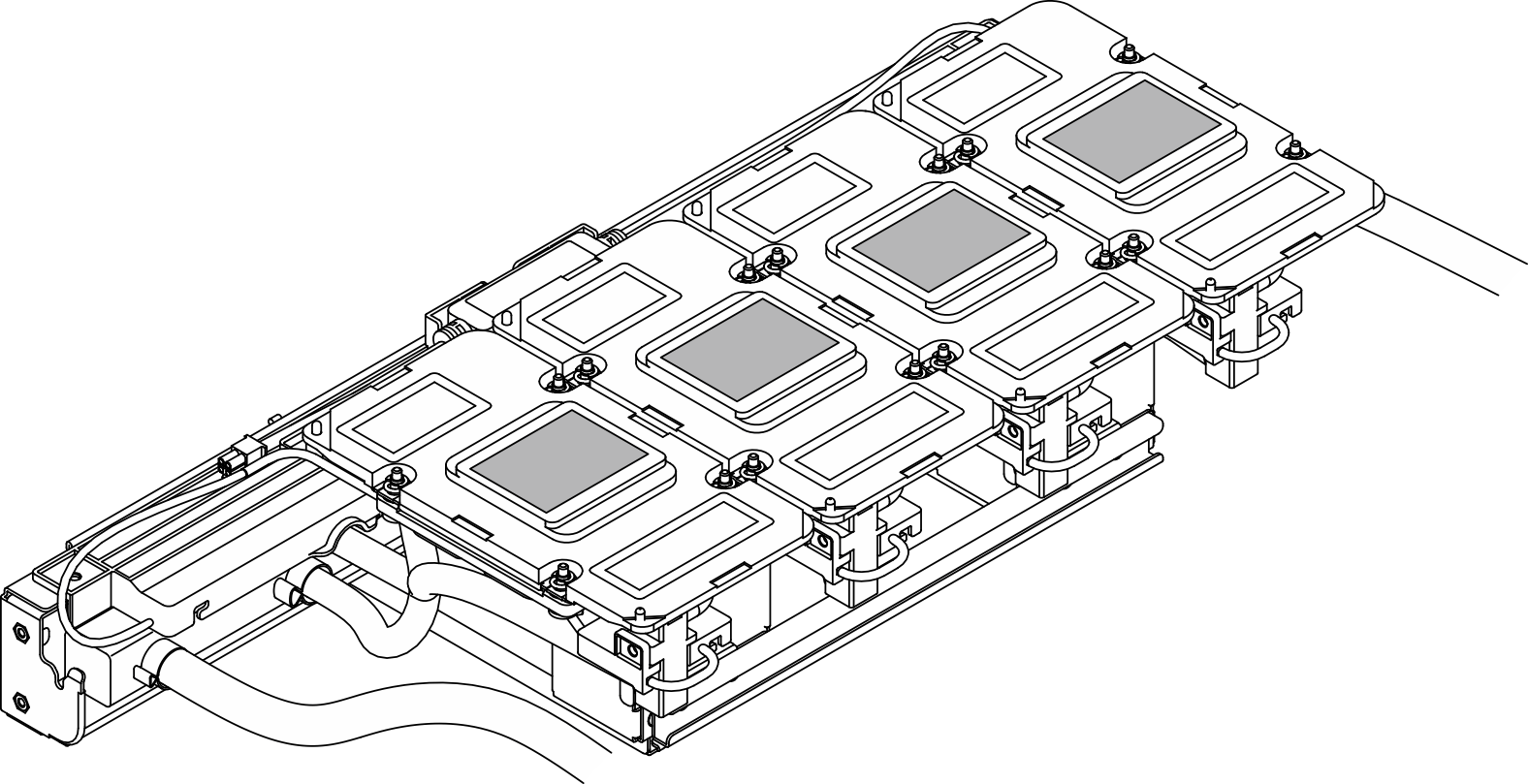 Wiping PCM and putty pads off from the cold plates