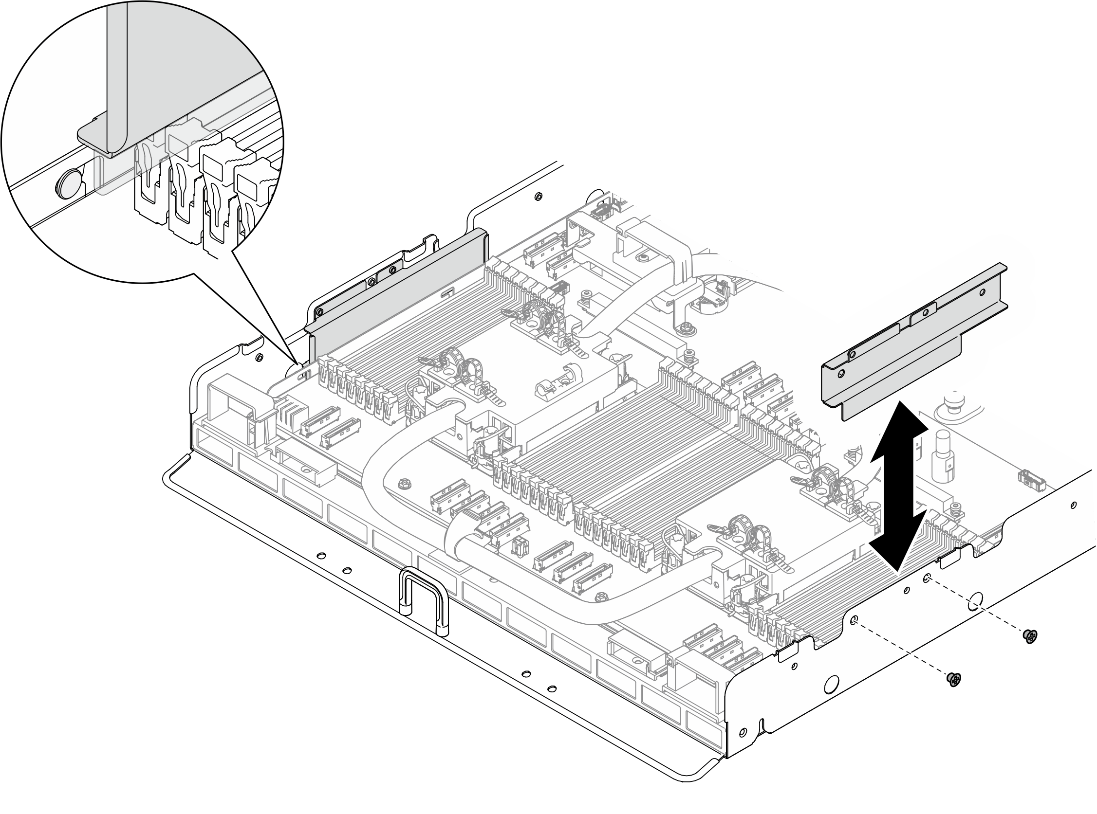 Cable guide removal