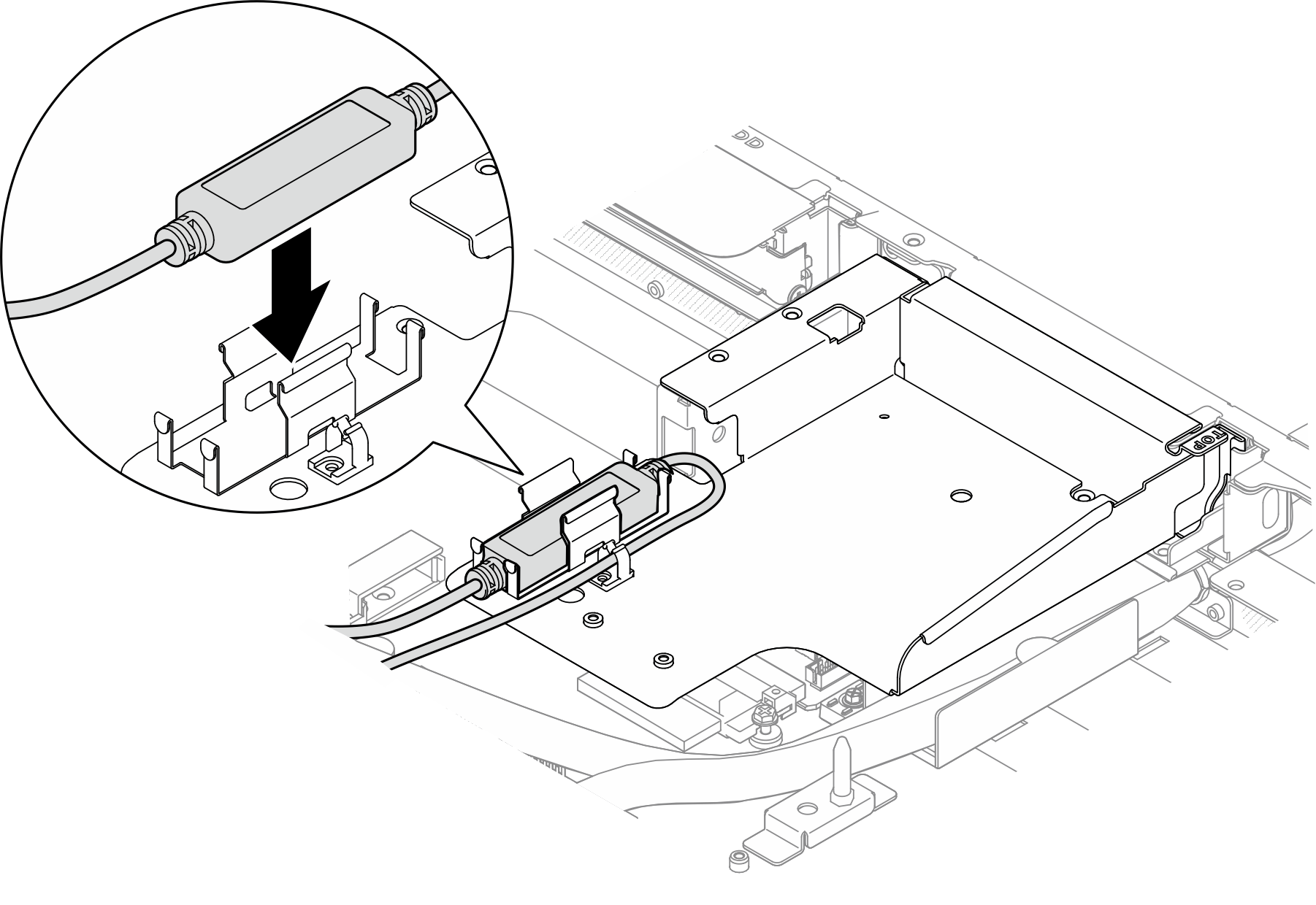 Installing the leakage sensor module