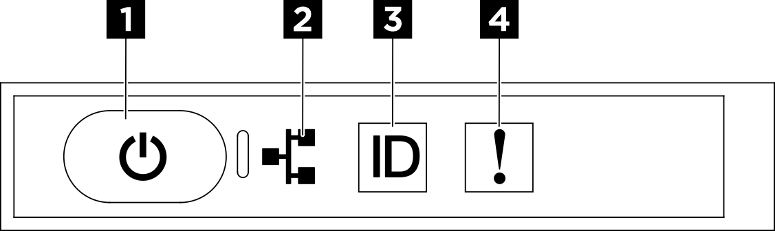 Integrated diagnostics panel LEDs