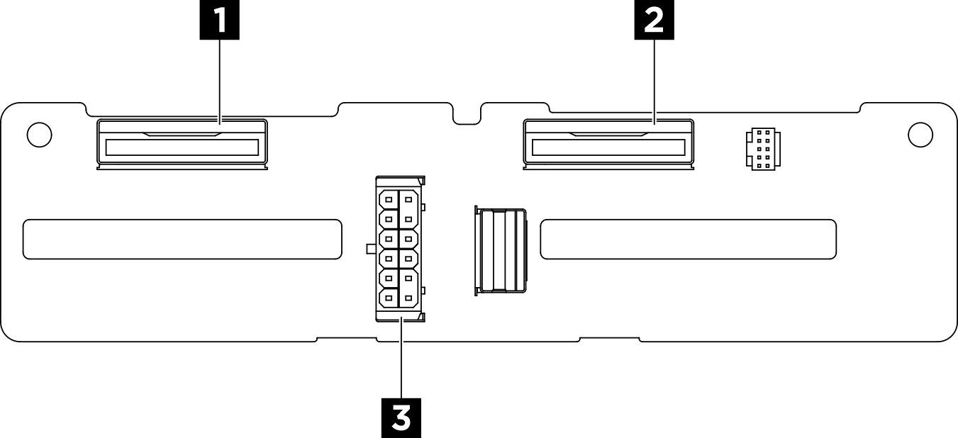 2.5-inch drive backplane connectors