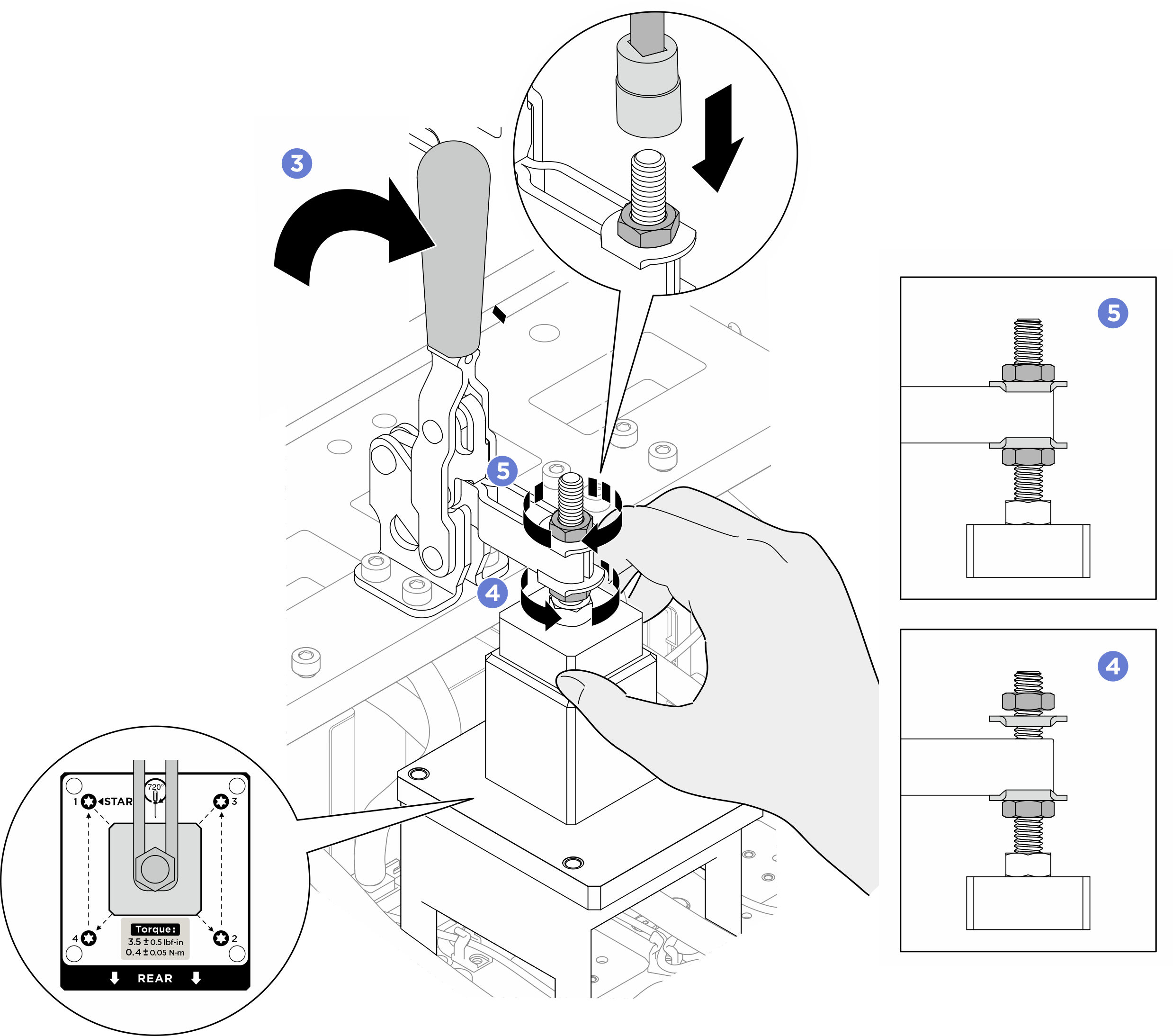 Adjusting the clamp head