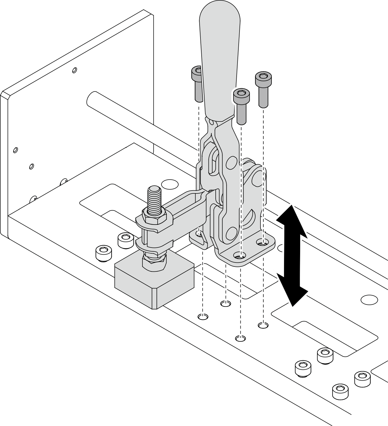 Adjusting handle