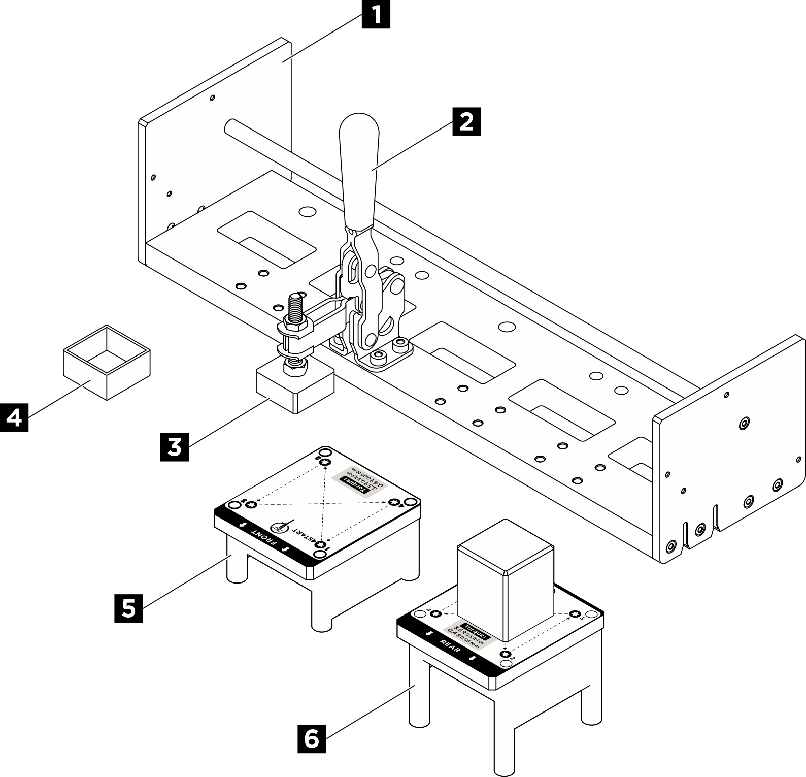 H100/H200 GPU service fixture components identification