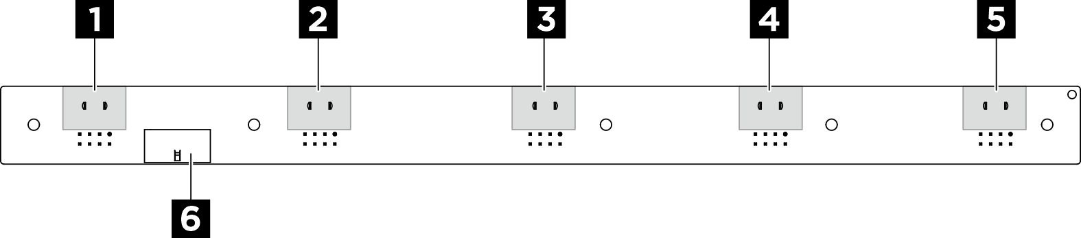 Rear fan control board connector