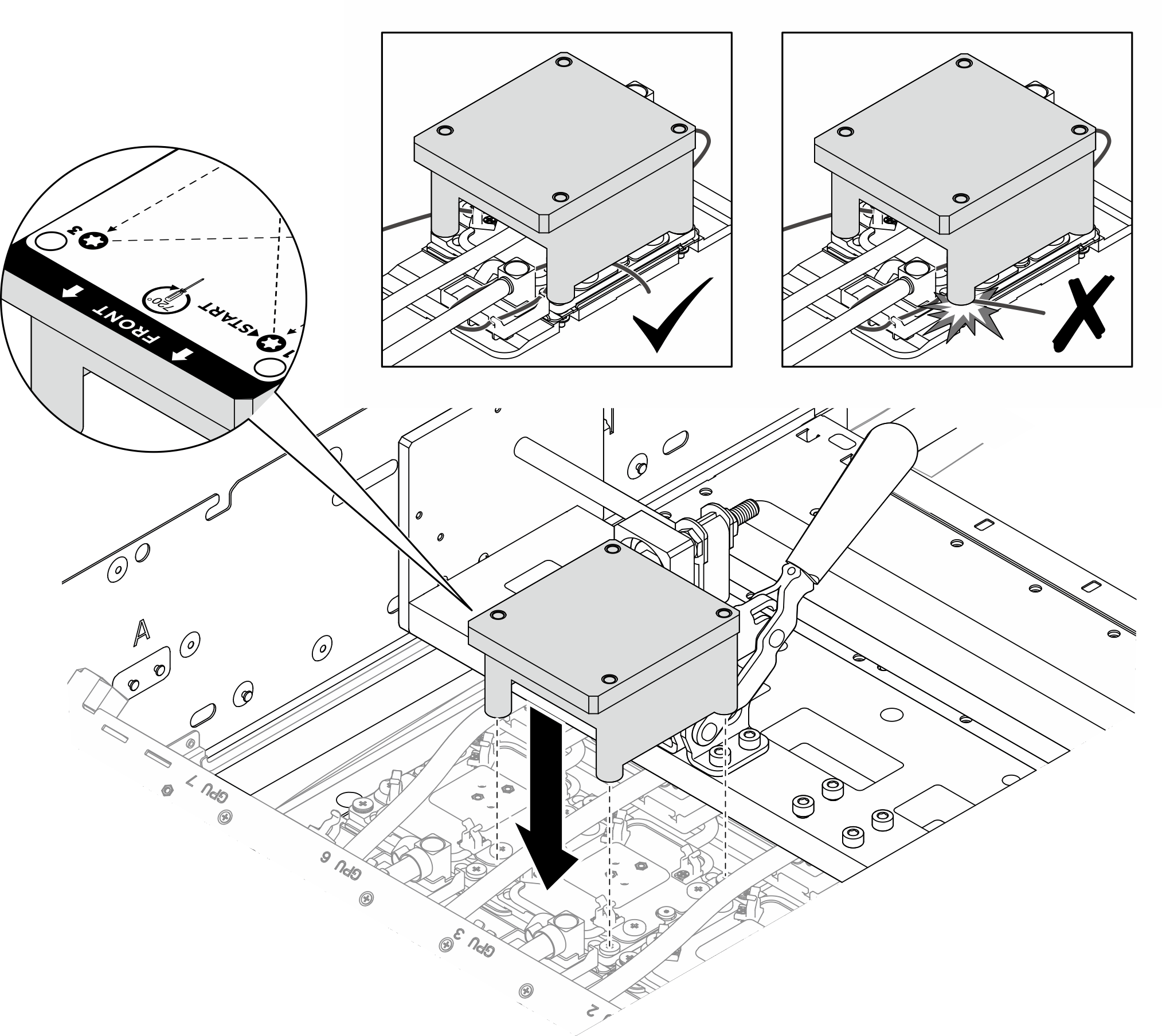 Placing the table