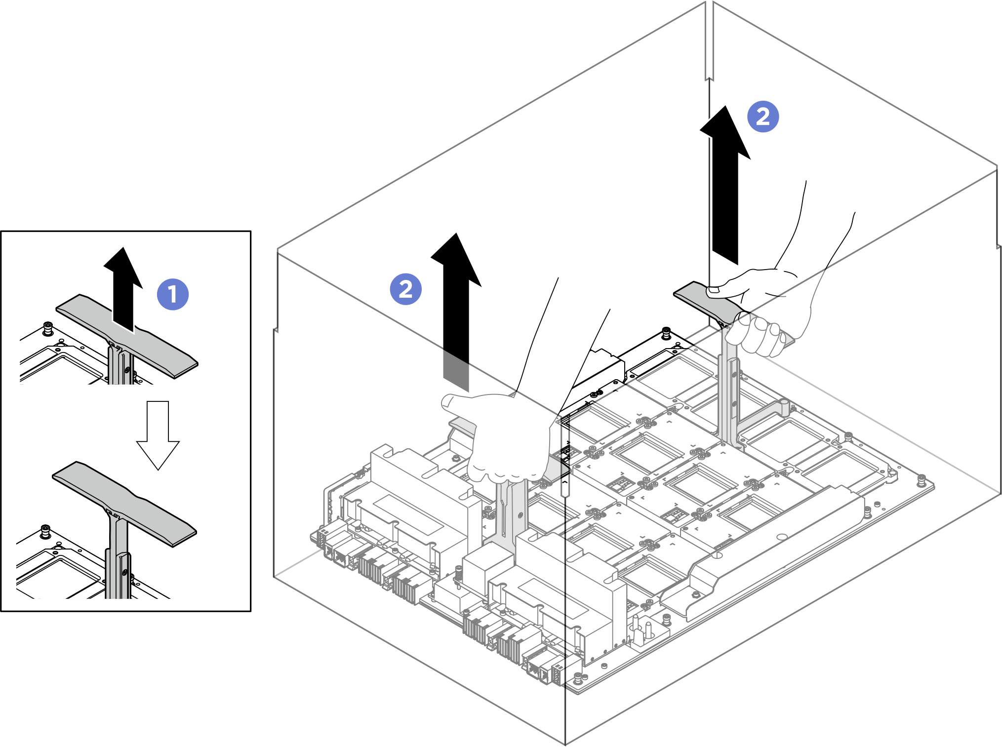 Removing the GPU complex from the package box