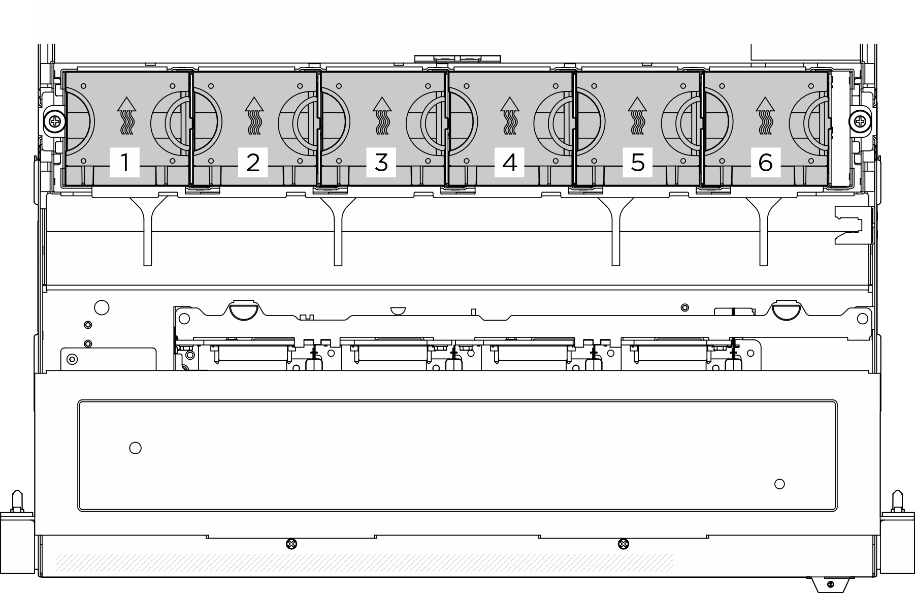 Front fan numbering