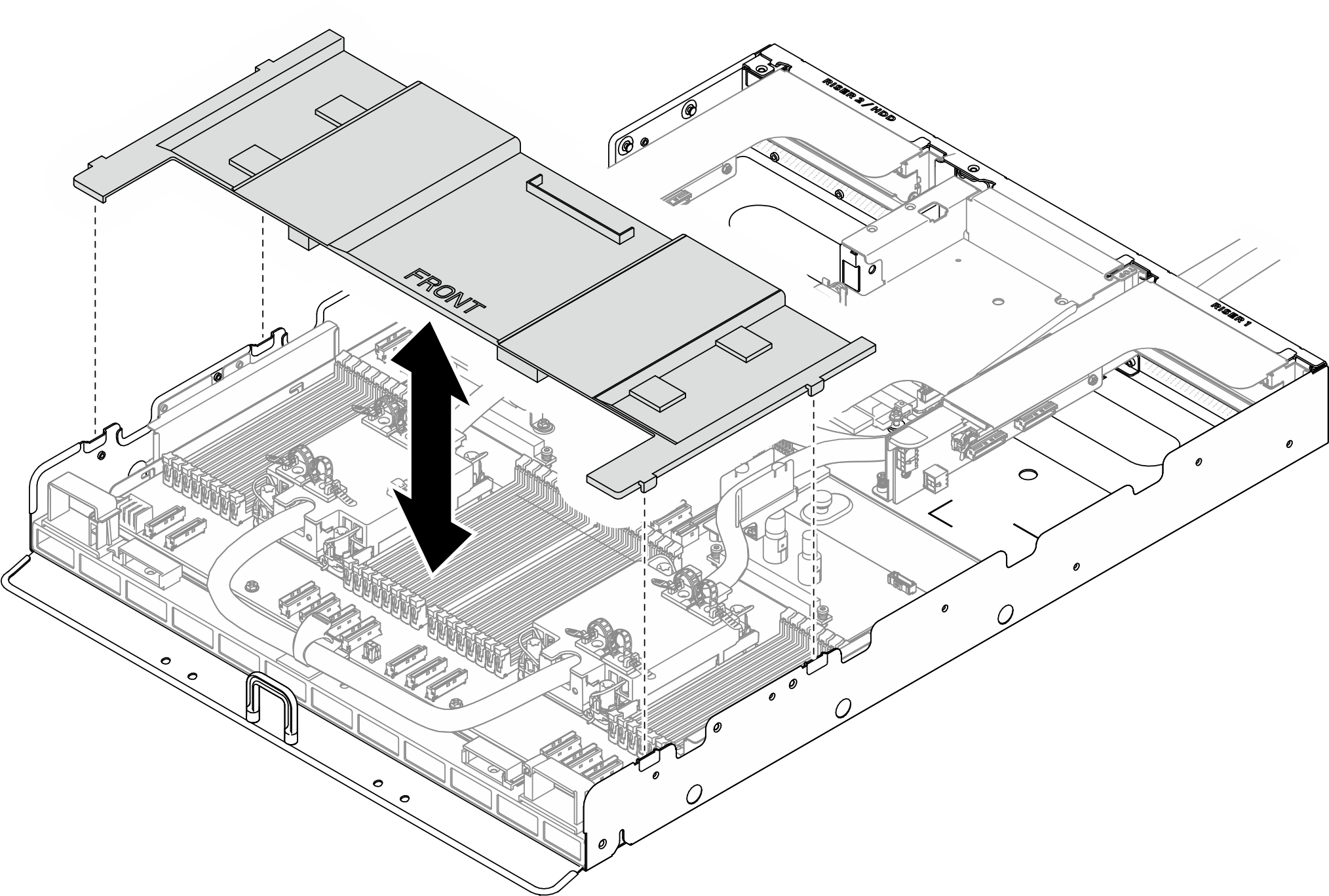 Processor air baffle removal