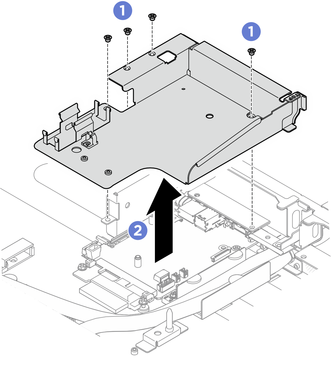 Removing the leakage sensor module holder bracket