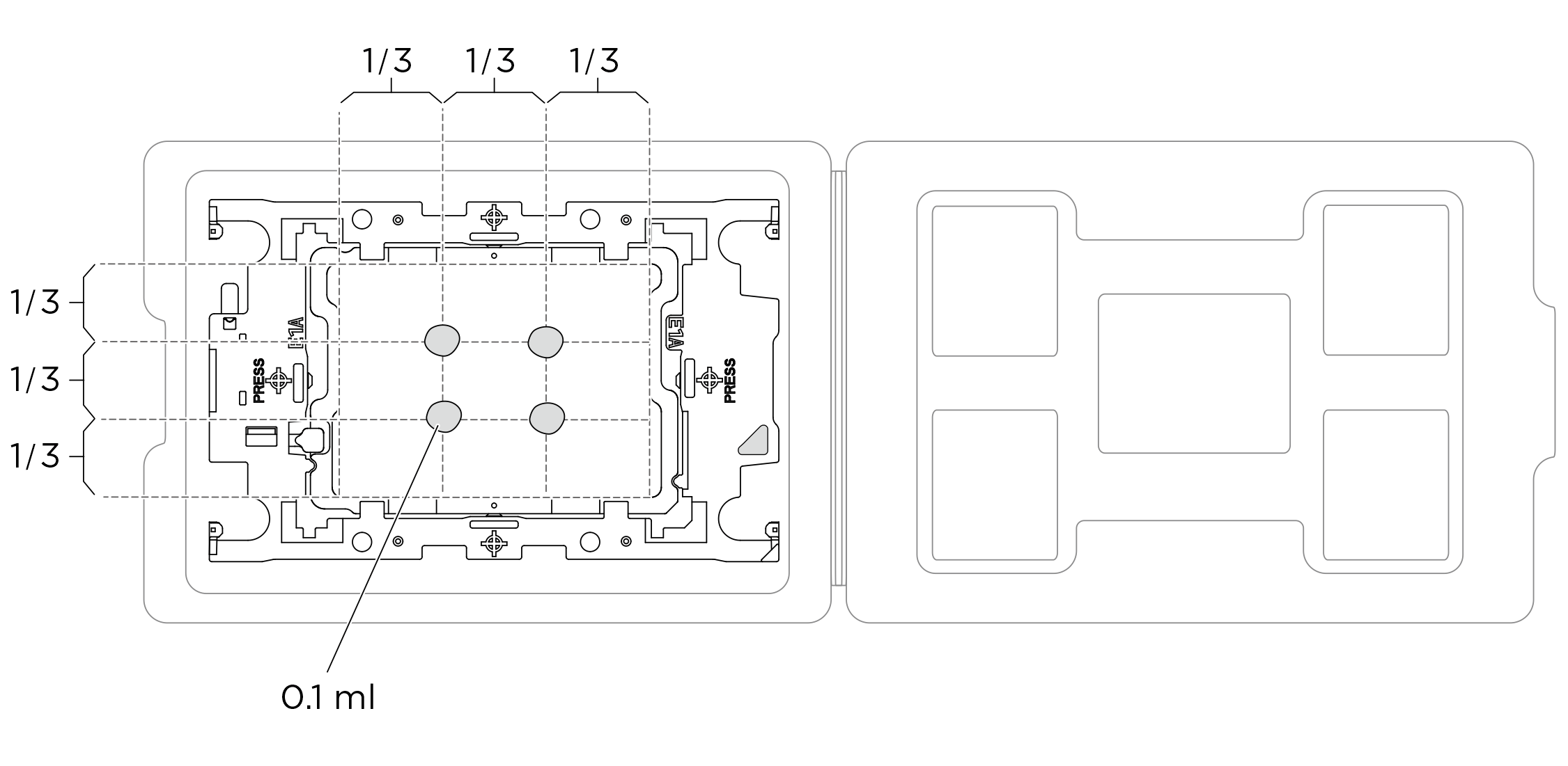 Thermal grease application with processor in shipping tray