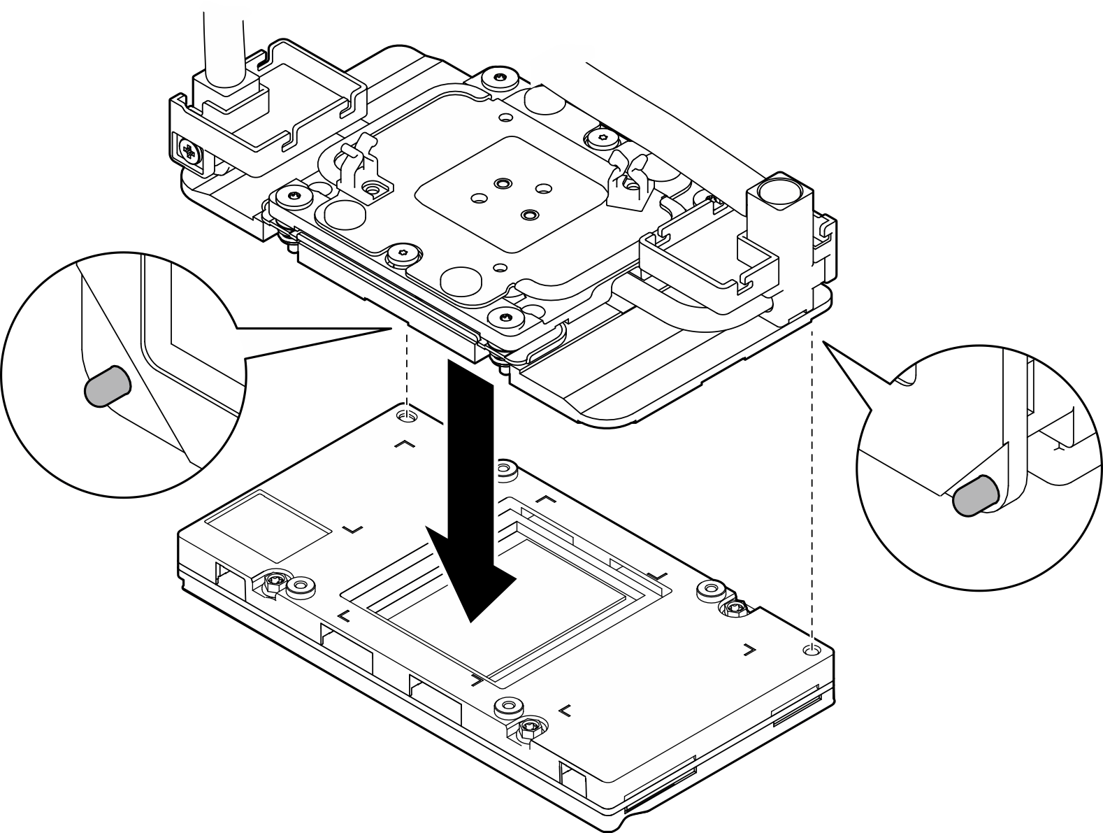 Adjusting the GPU cold plates