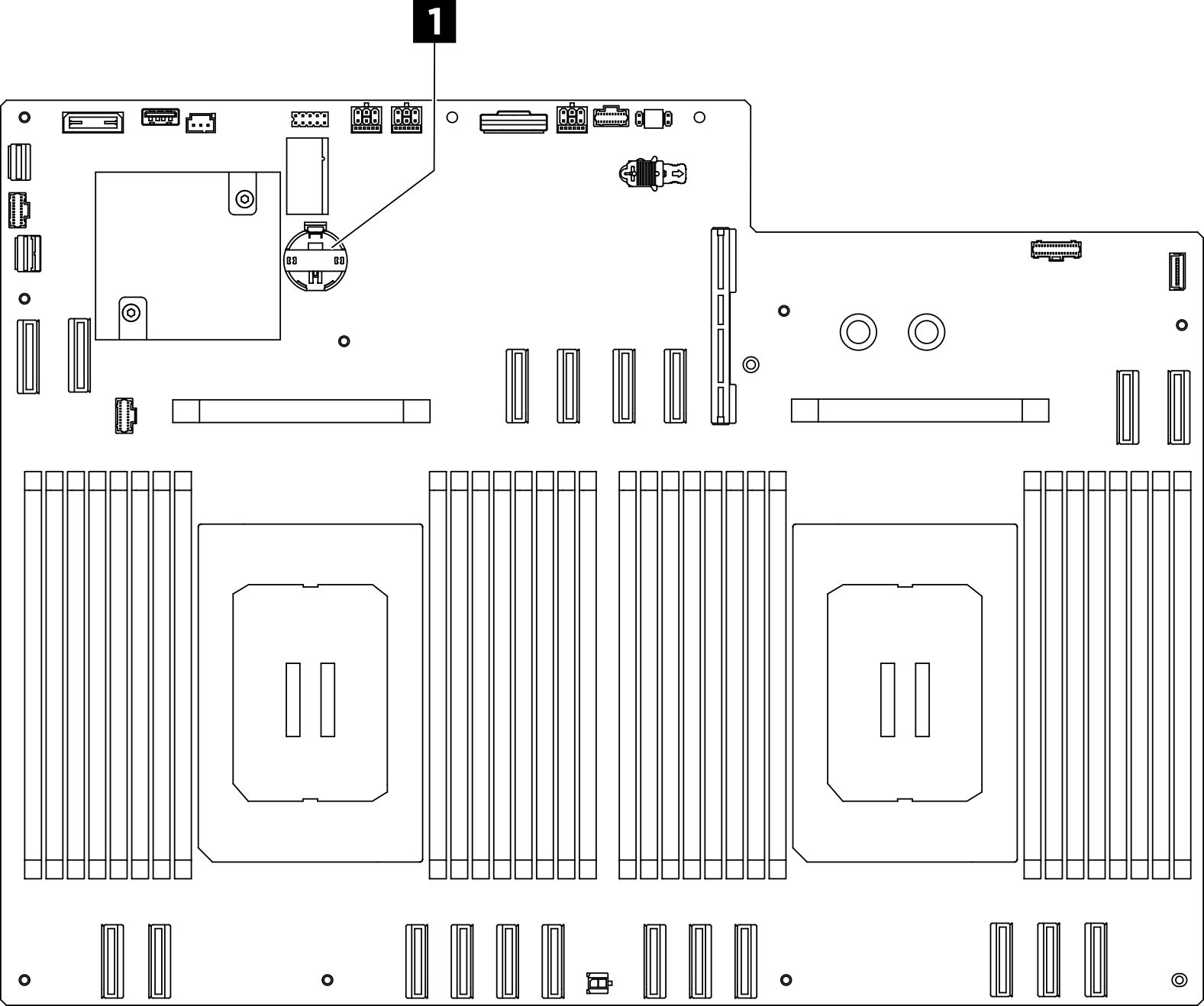 CMOS battery location