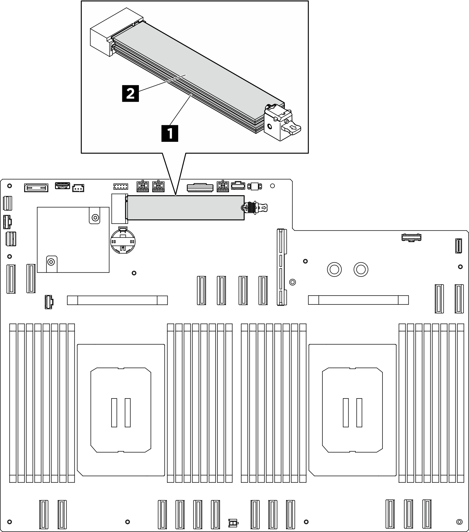 M.2 drive slots