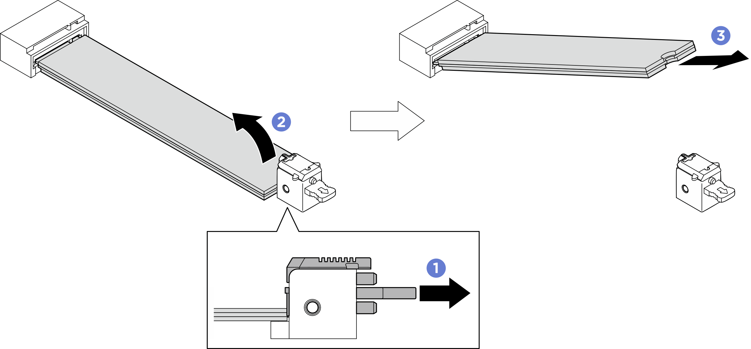 Removing lower M.2 drive