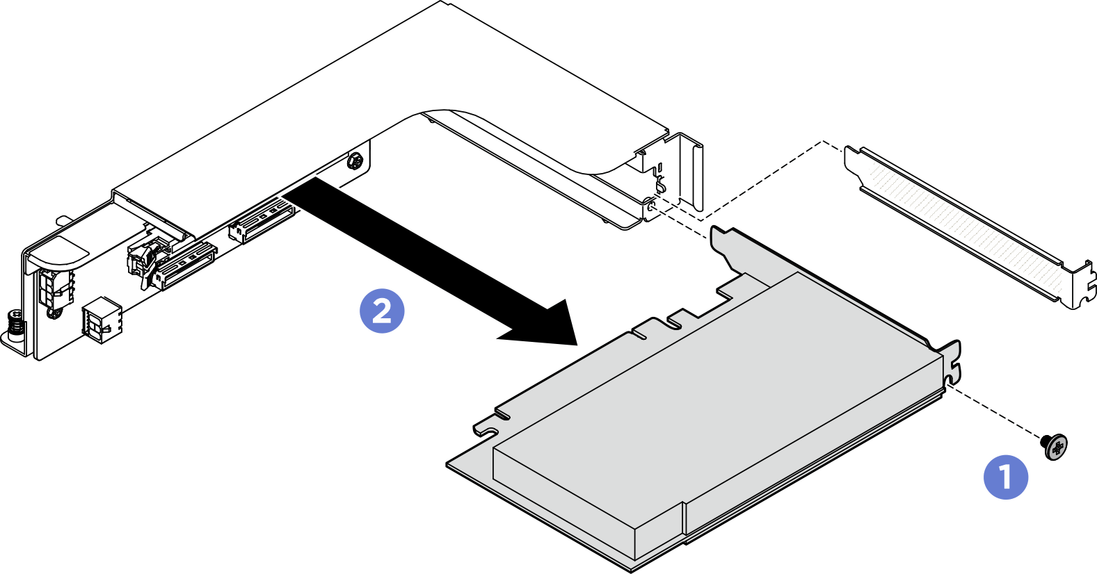 Rear PCIe adapter removal