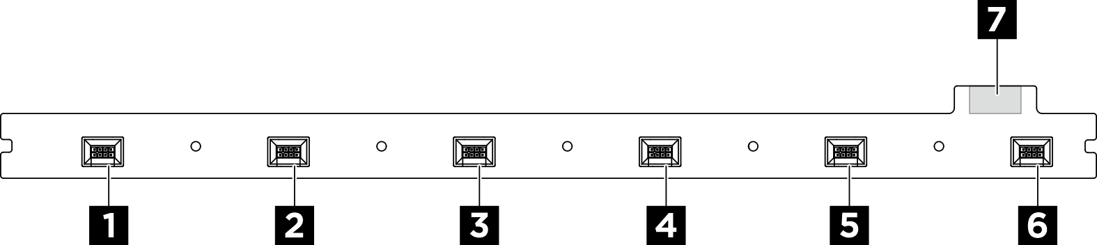 Front fan control board connector