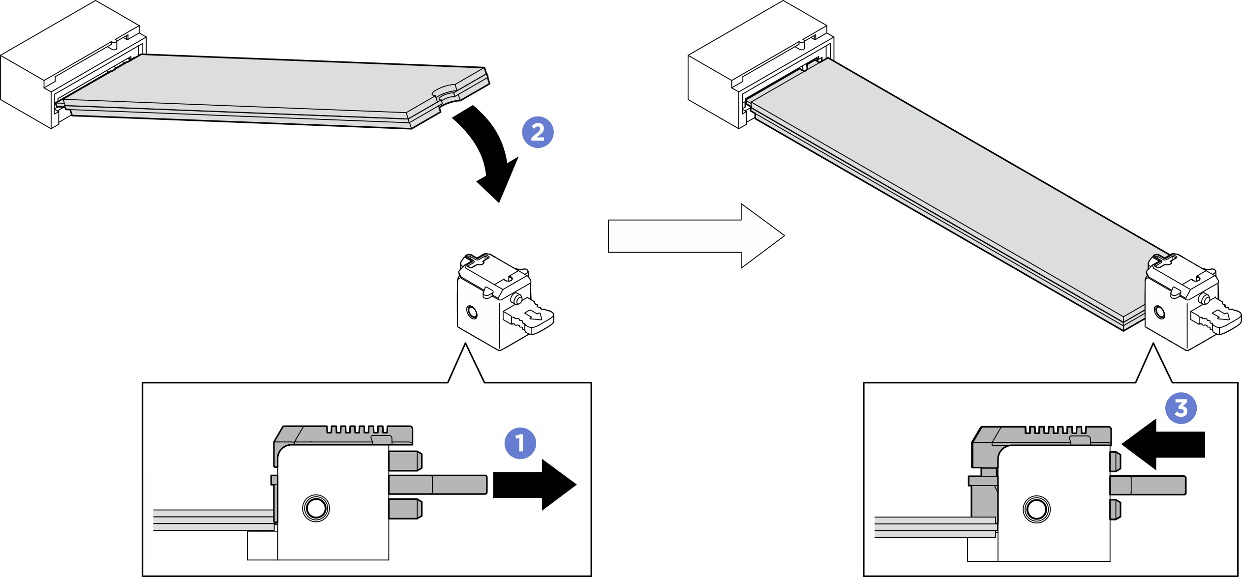 Installing lower M.2 drive