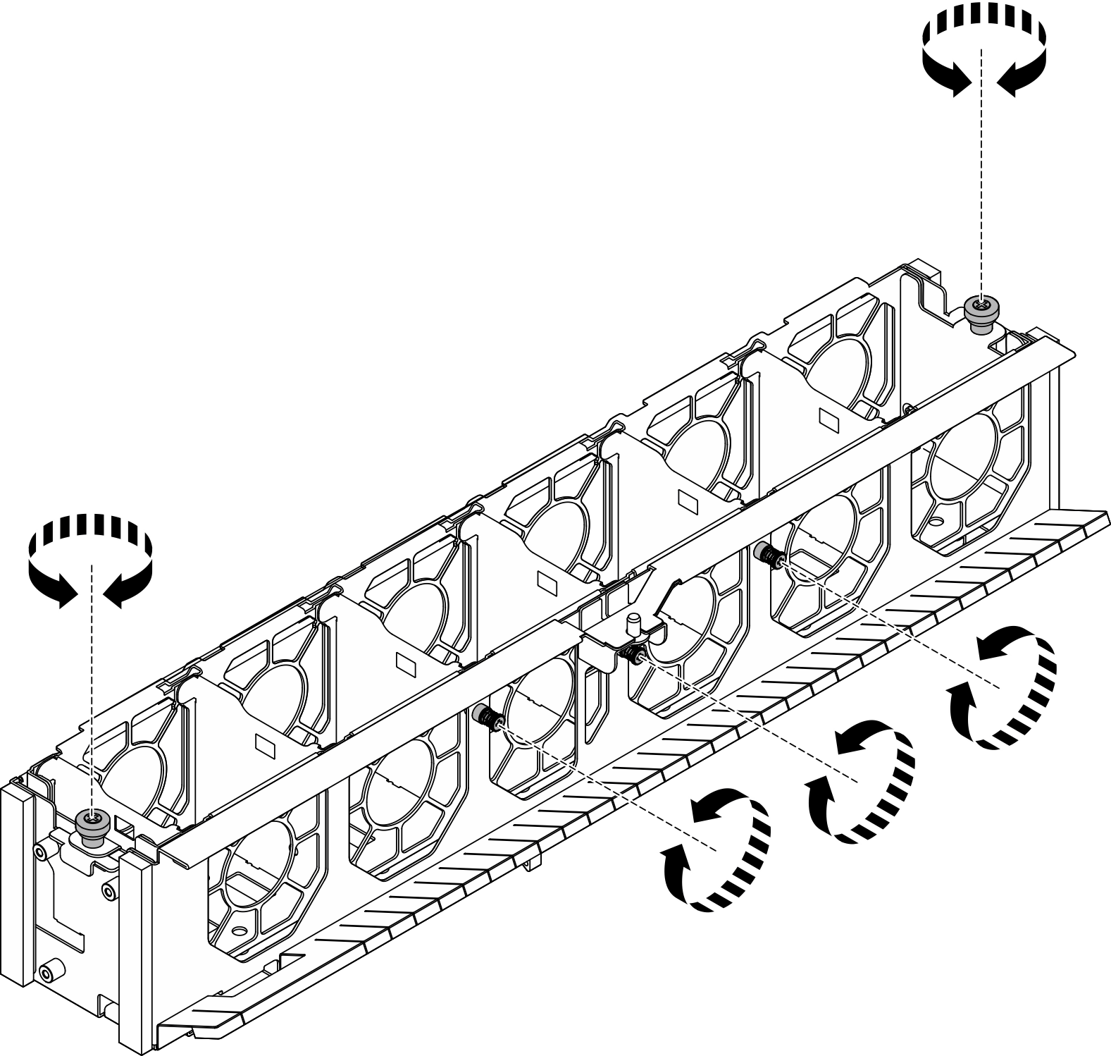 Separating inner fan cage