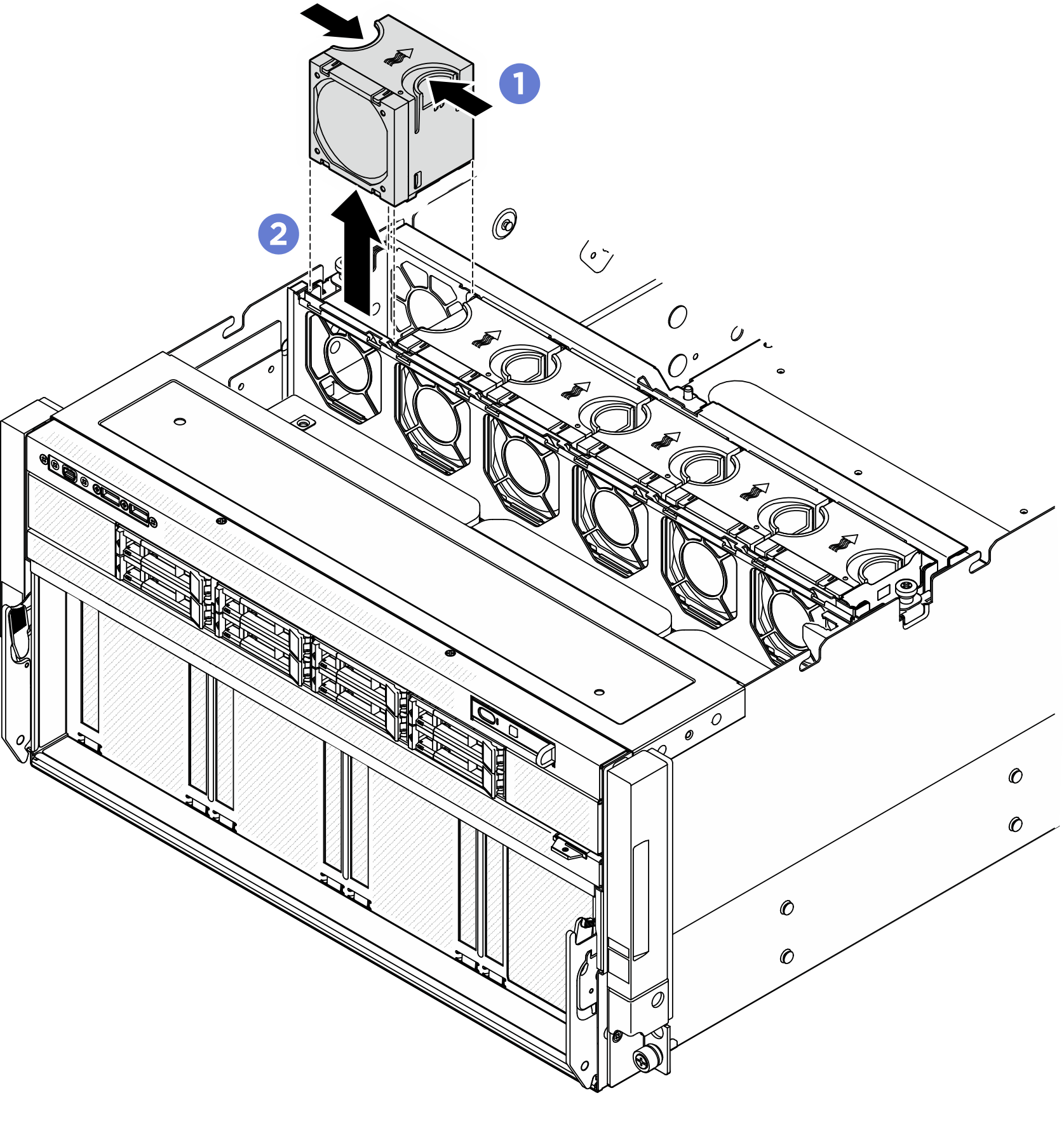 Front fan removal