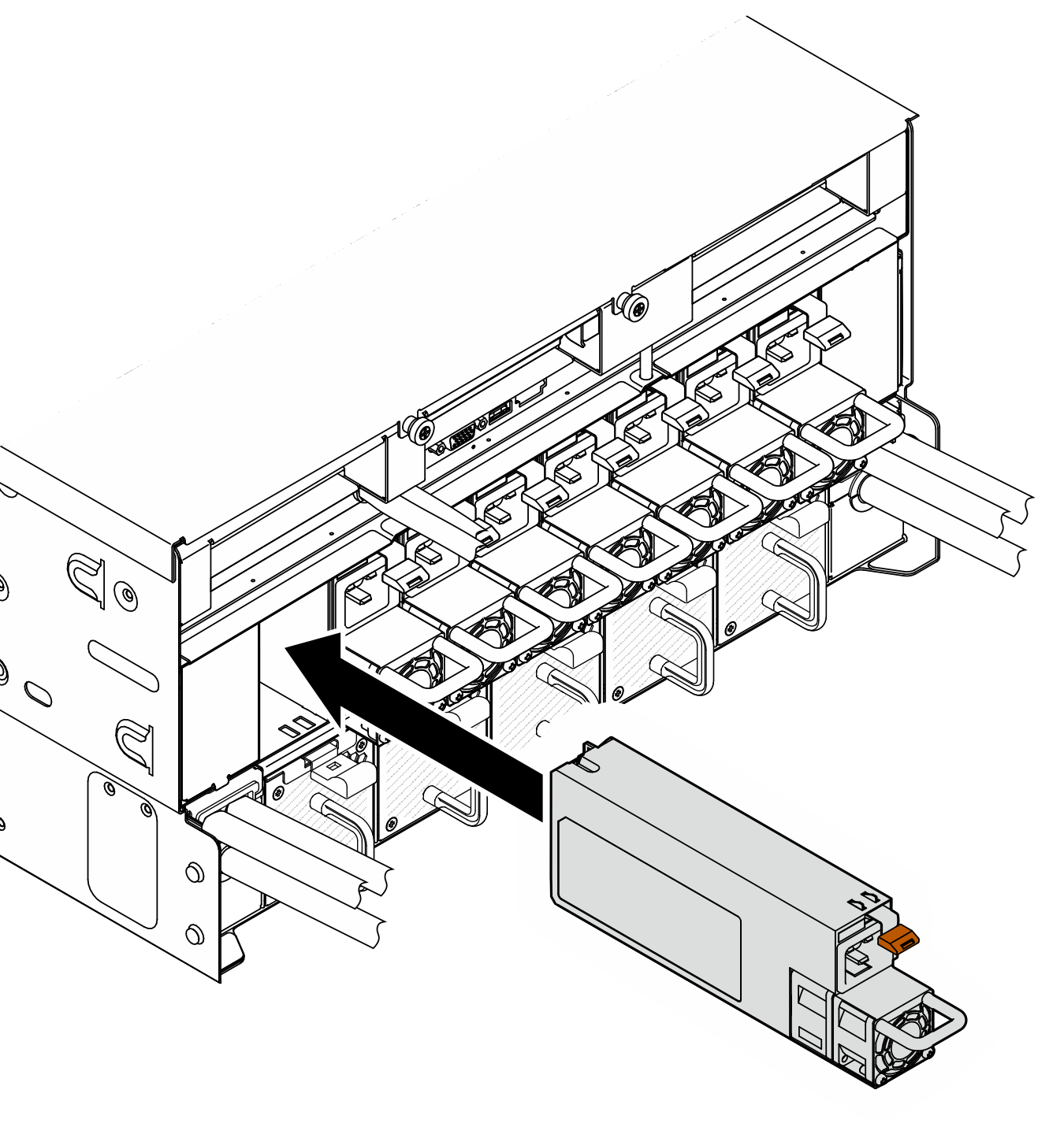 Power supply unit installation