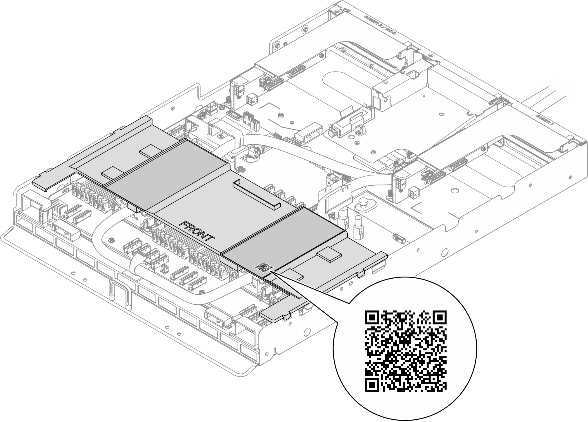 Service Label and QR code