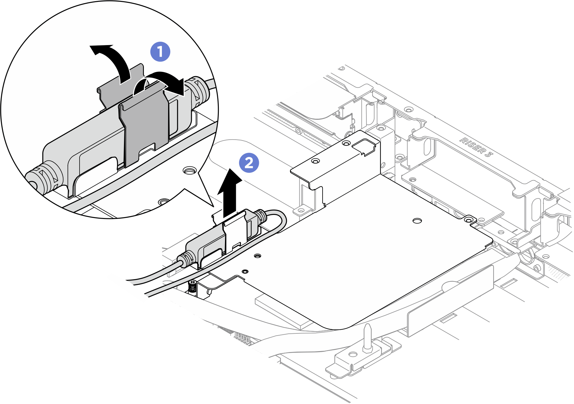 Disengage the leakage sensor module