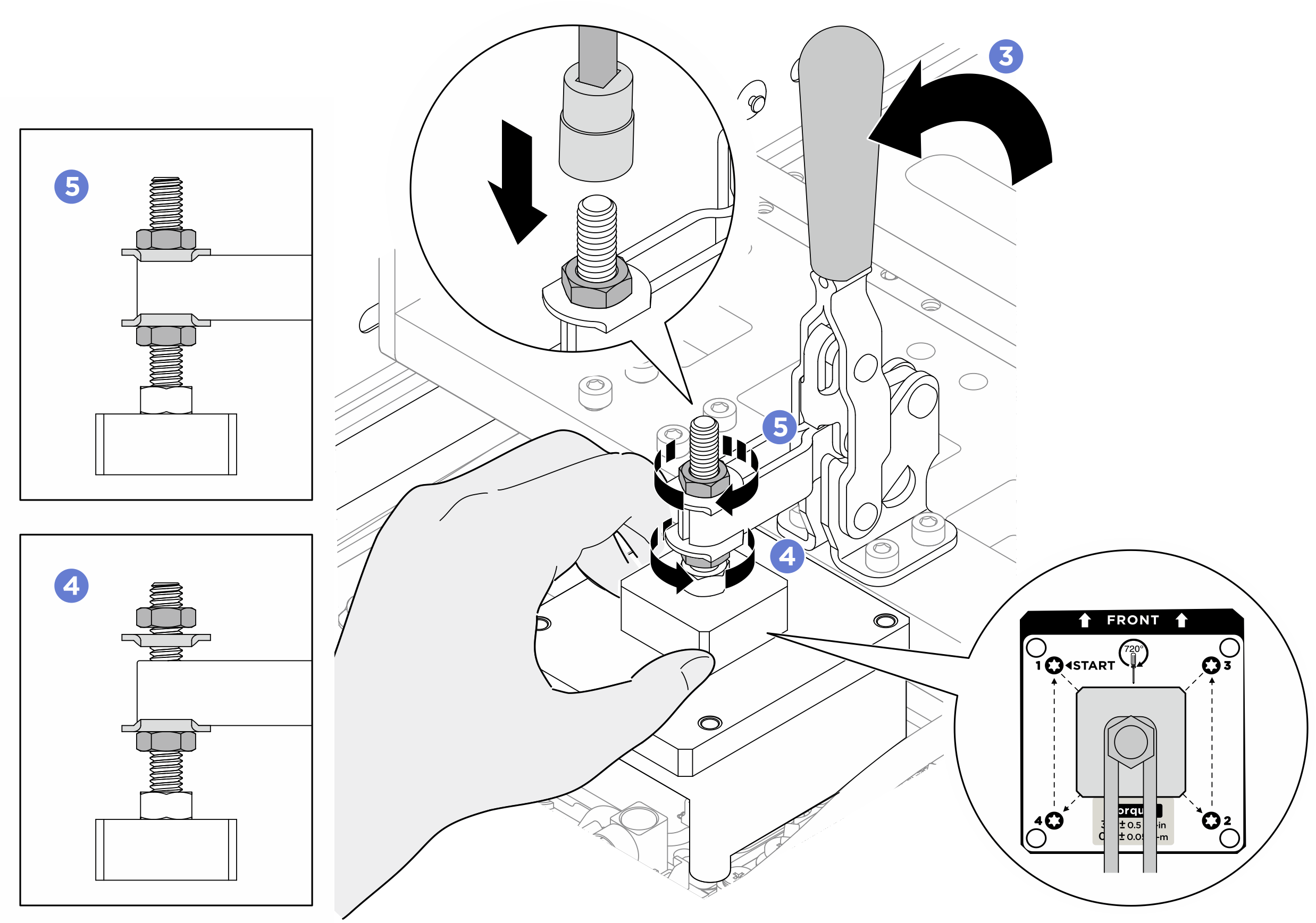 Adjusting the clamp head