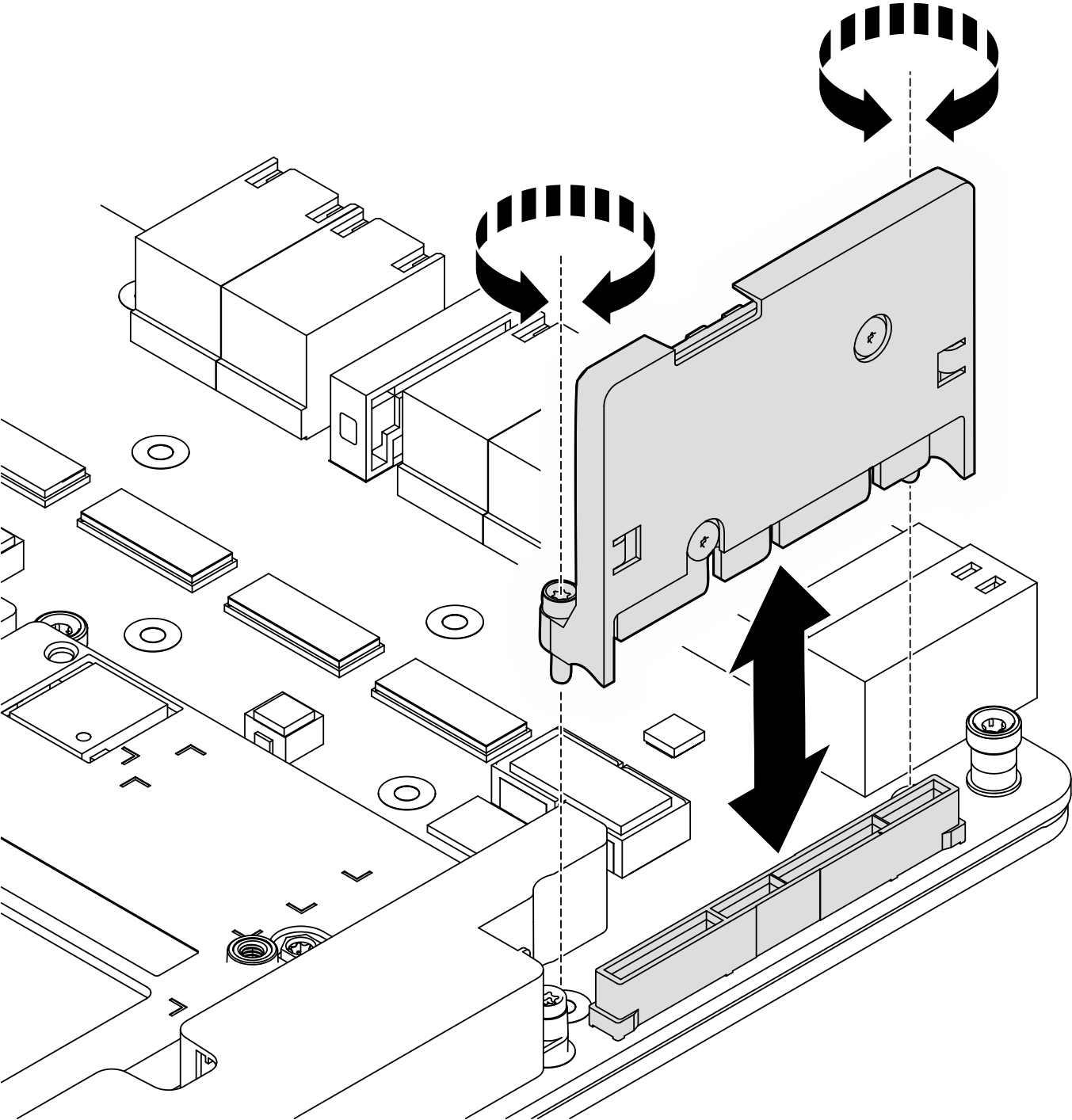 HMC card installation for B200