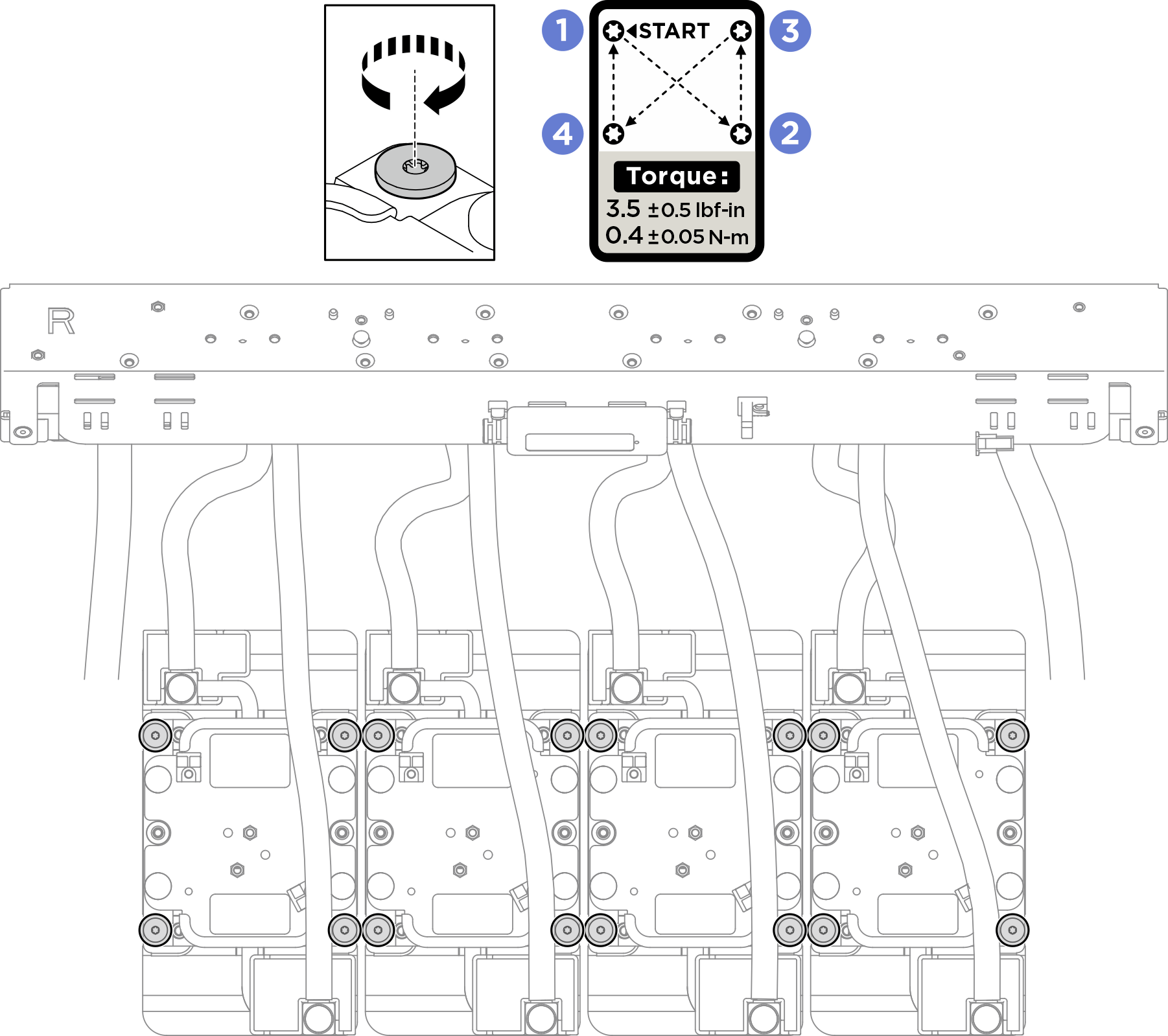 Installing the GPU cold plates