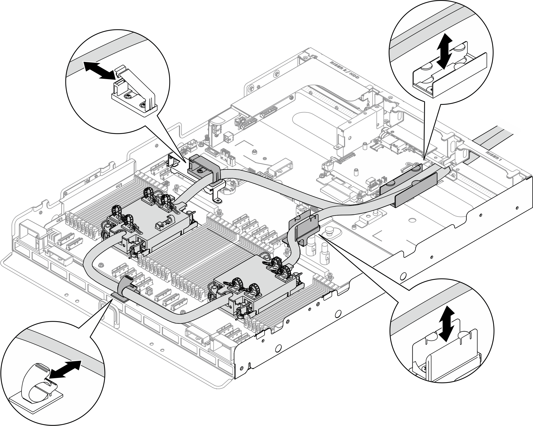 Installing the hoses and module