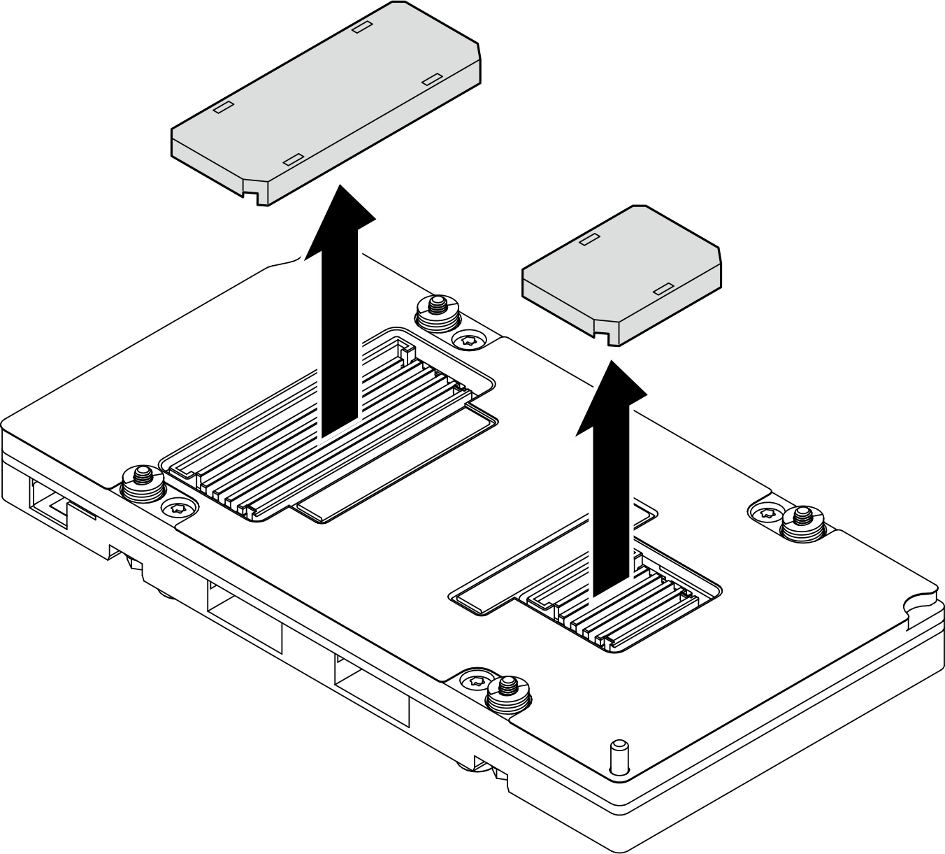 Removing connector covers