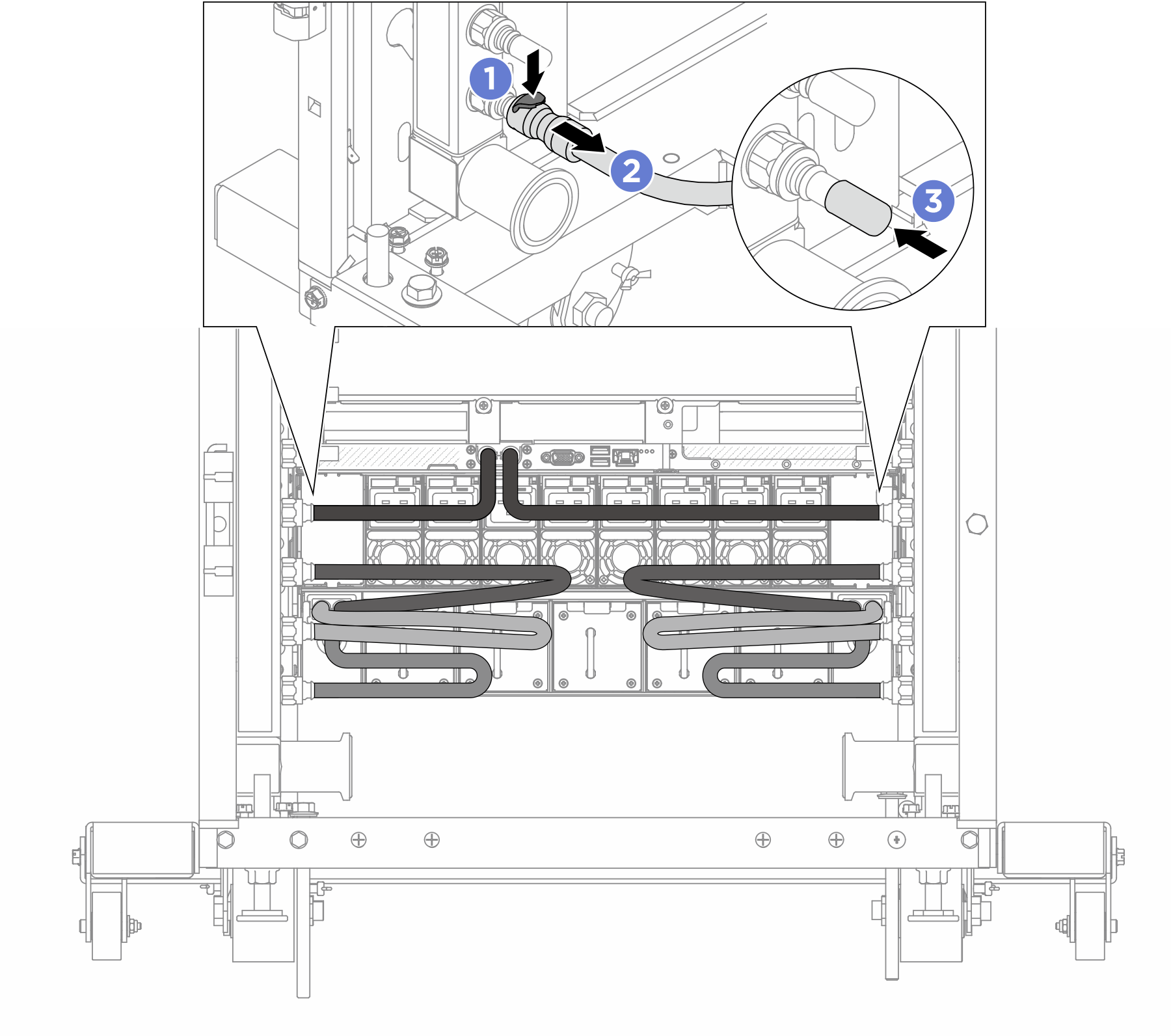 Quick connect plug removal