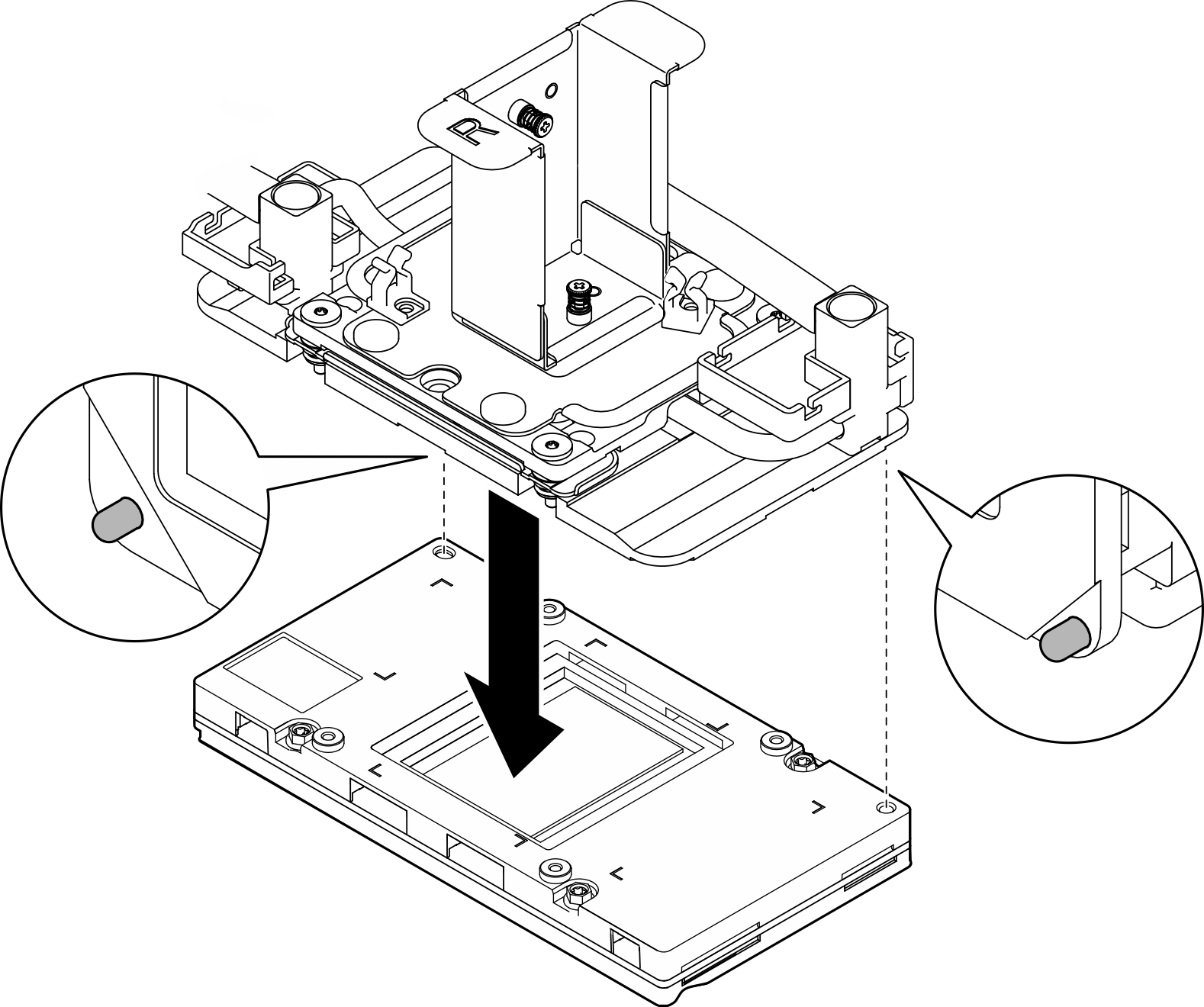 Adjusting the cold plate