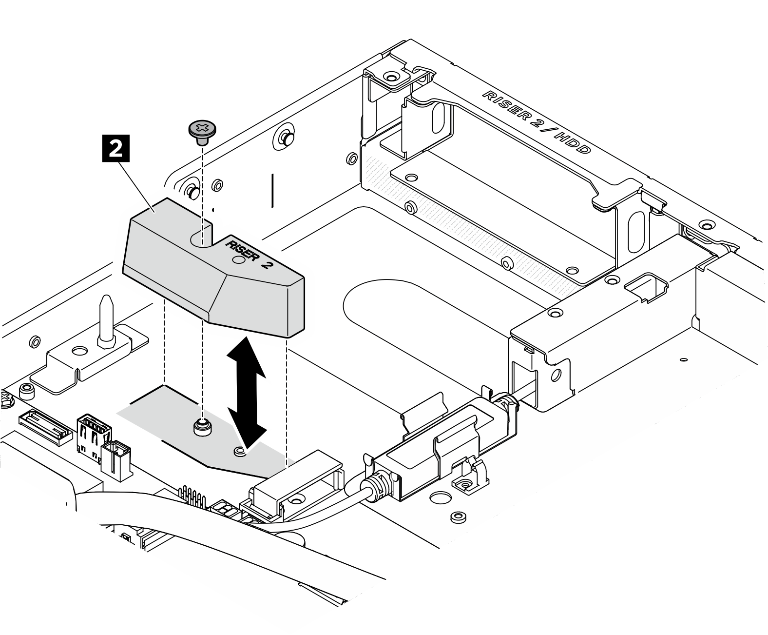 Installing DPU air baffle to the chassis